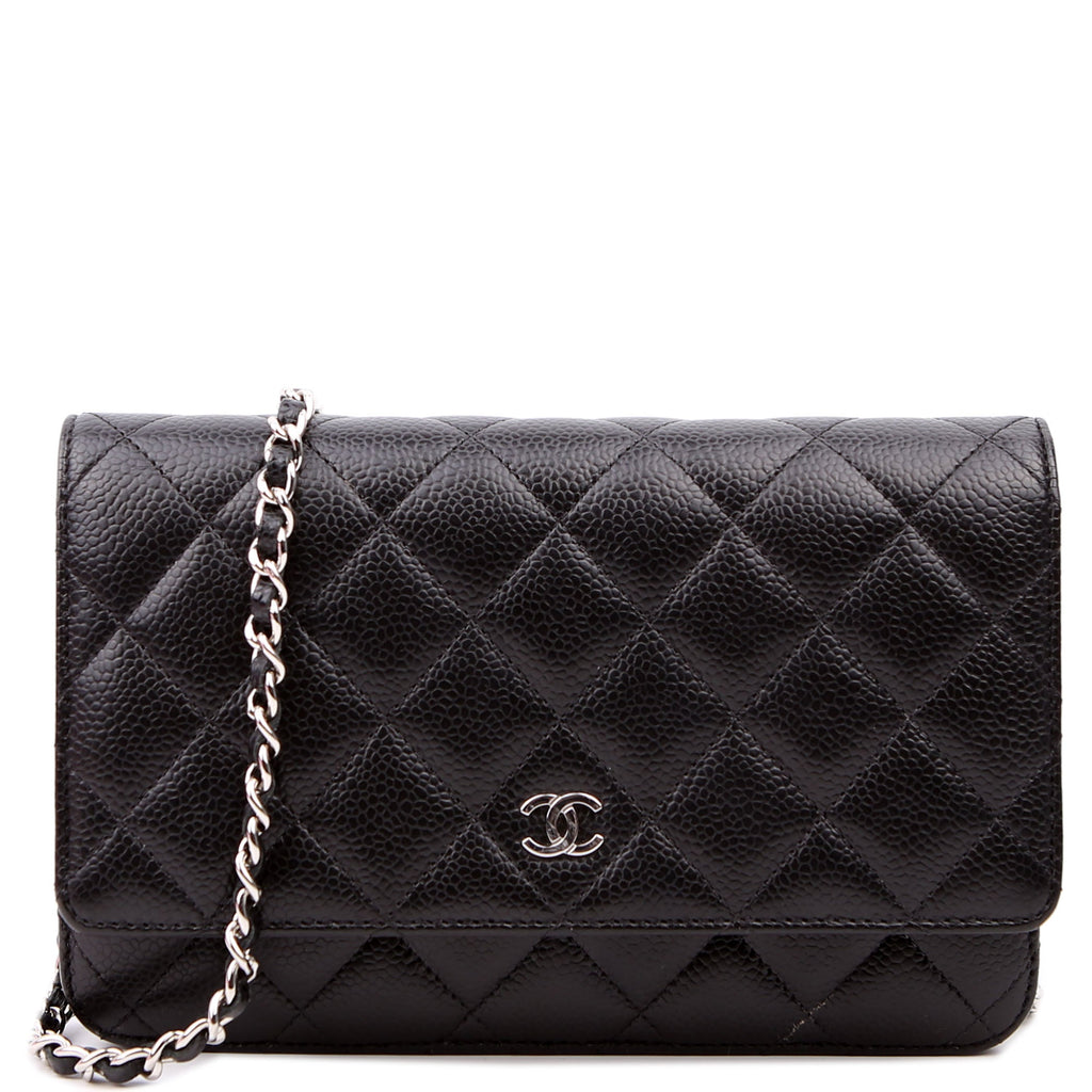 Chanel WOC Classic Quilted Caviar RFID Black