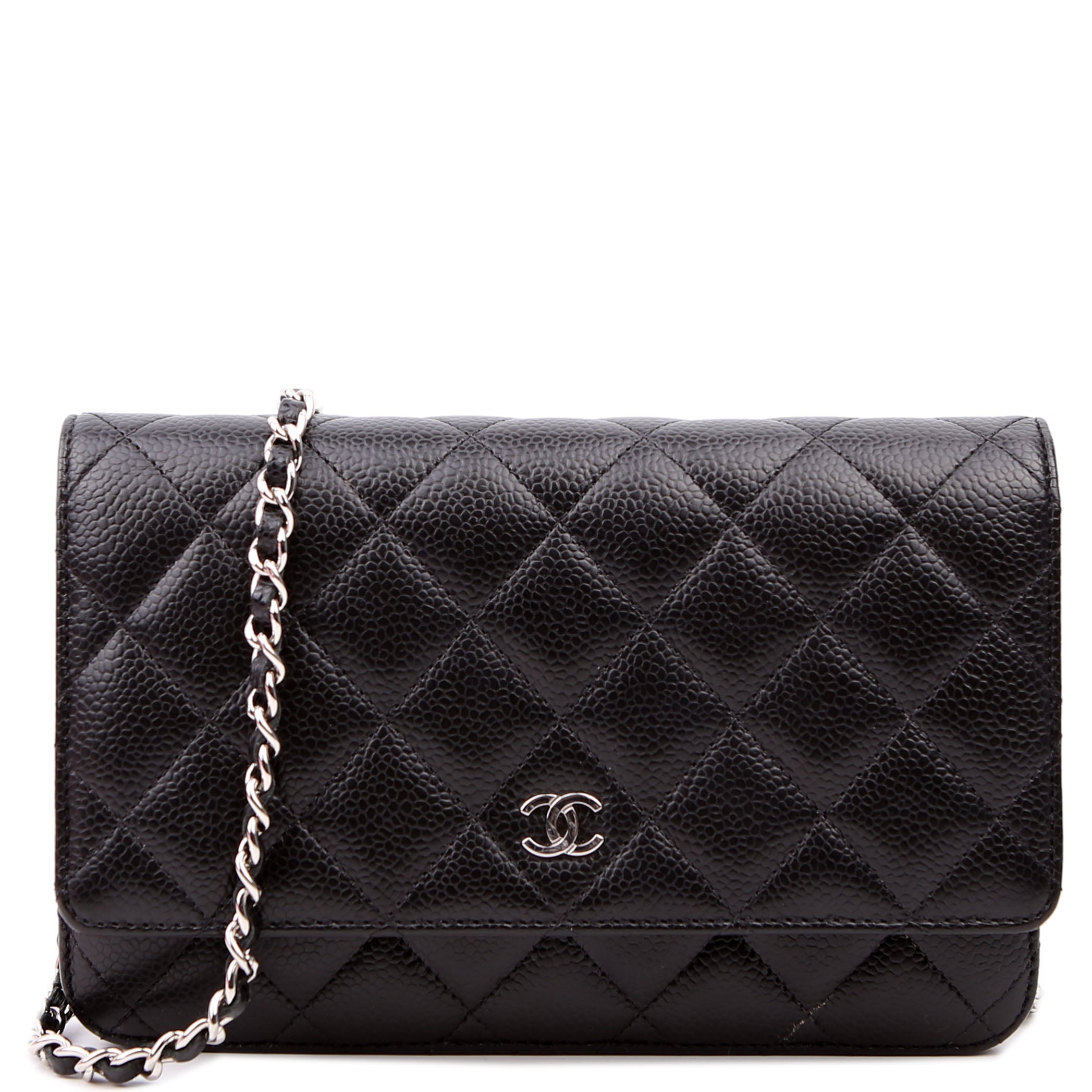 Chanel WOC Classic Quilted Caviar RFID Black