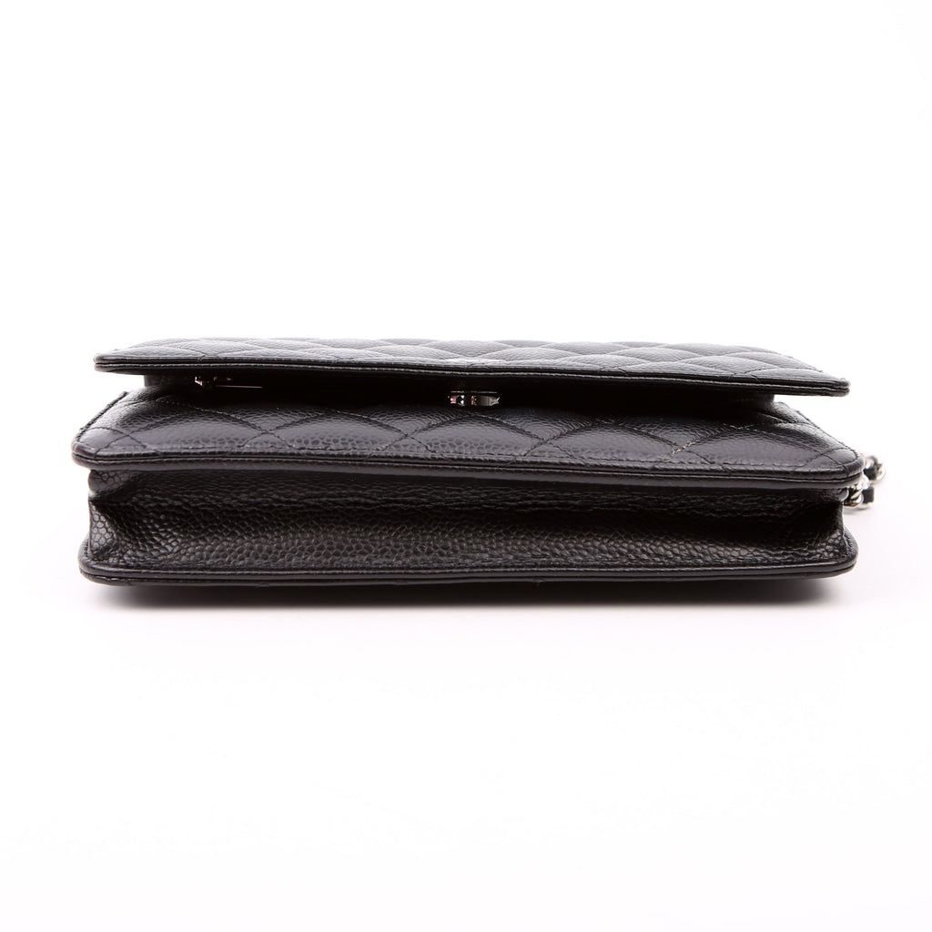 Chanel WOC Classic Quilted Caviar RFID Black
