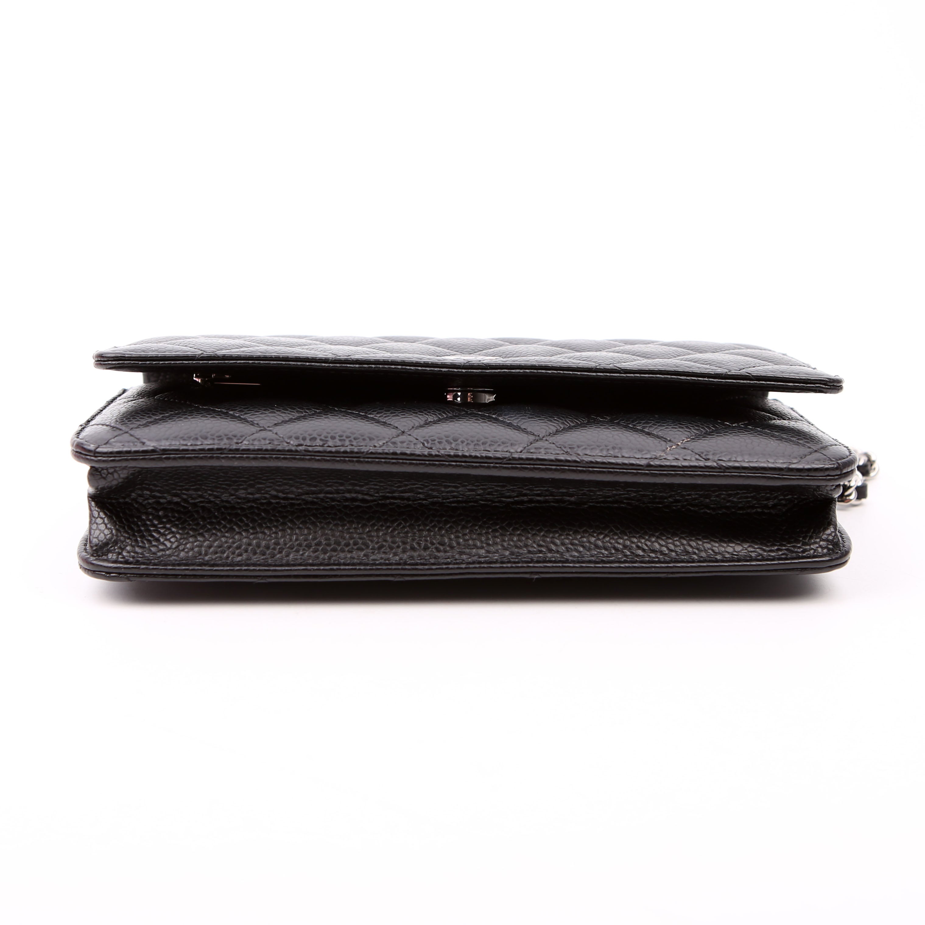 Chanel WOC Classic Quilted Caviar RFID Black