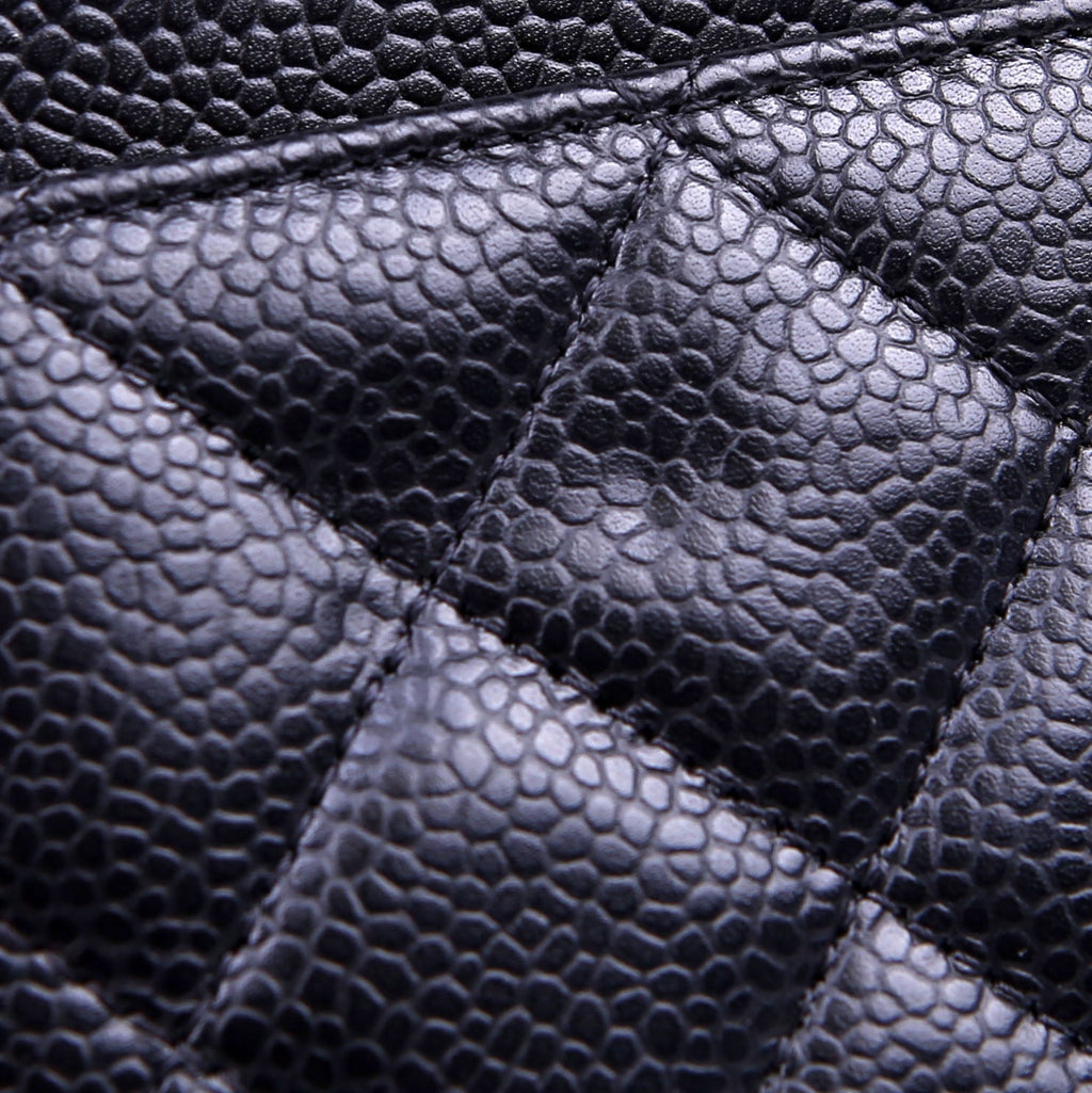 Chanel WOC Classic Quilted Caviar RFID Black