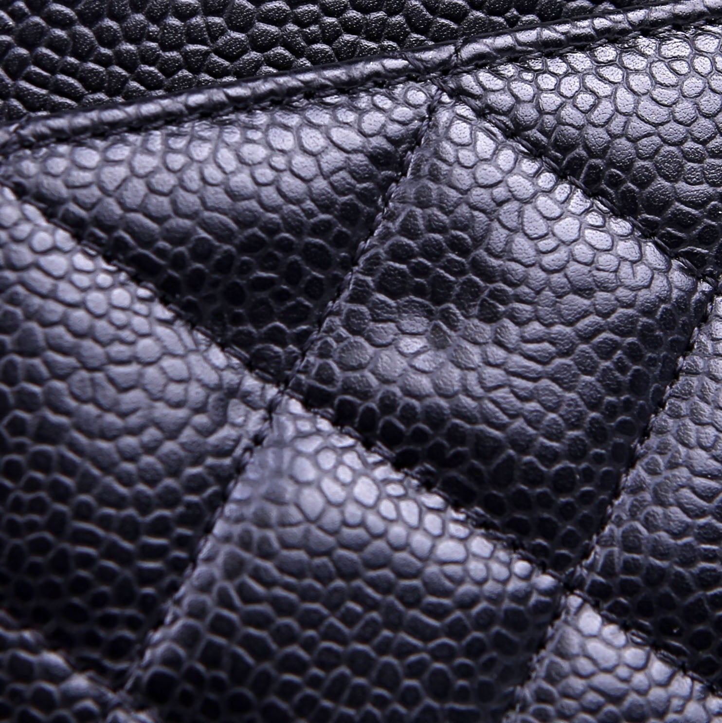 Chanel WOC Classic Quilted Caviar RFID Black