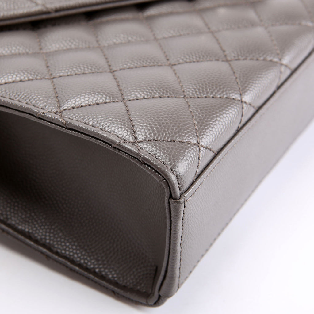 Saint Laurent Envelope Medium Tri-Quilt 600185/487206 Grey