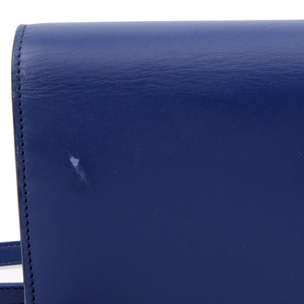 Saint Laurent Kate Tassel Chain Wallet 452159 Blue