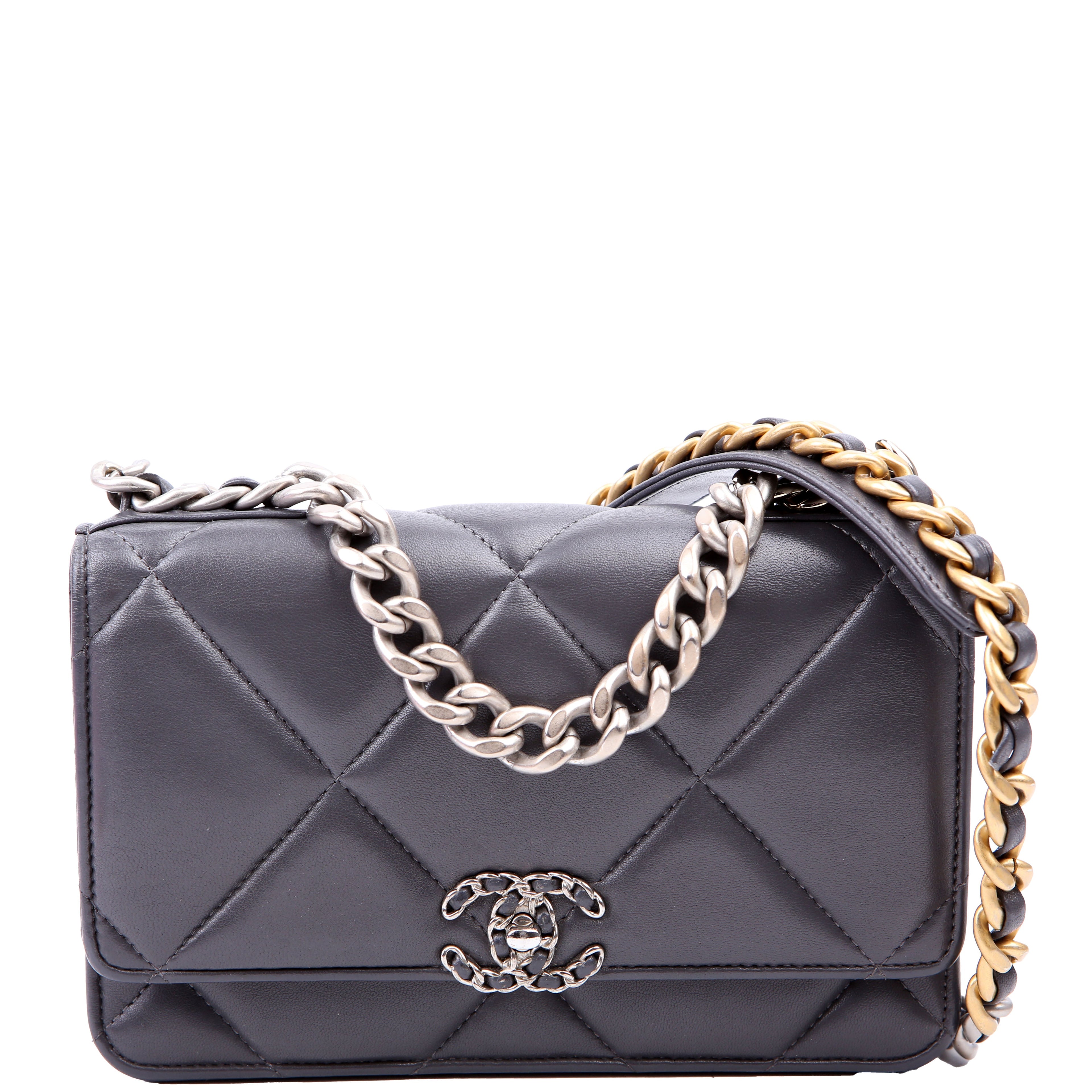 Chanel Chanel 19 WOC Quilted Lambskin Grey