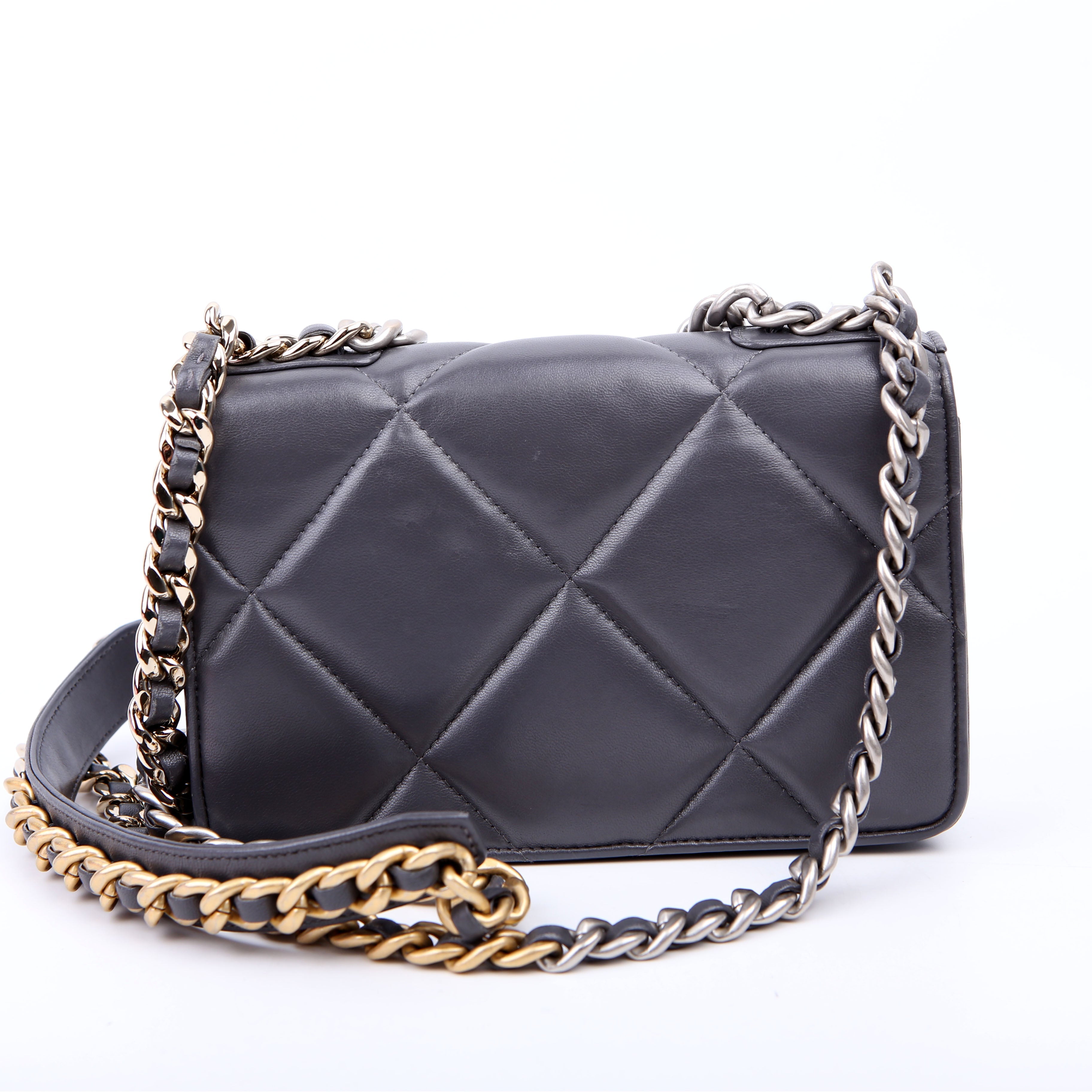 Chanel Chanel 19 WOC Quilted Lambskin Grey