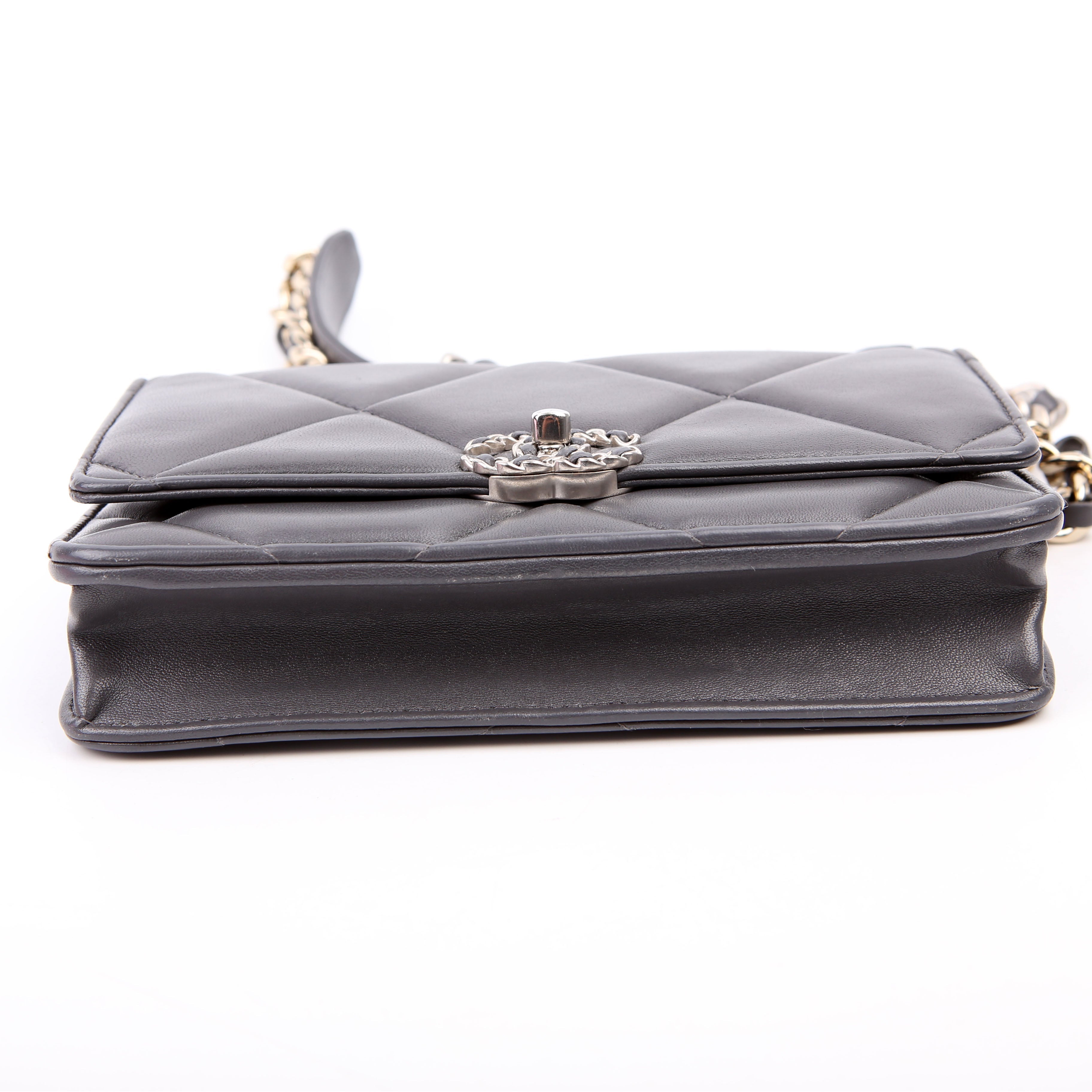 Chanel Chanel 19 WOC Quilted Lambskin Grey