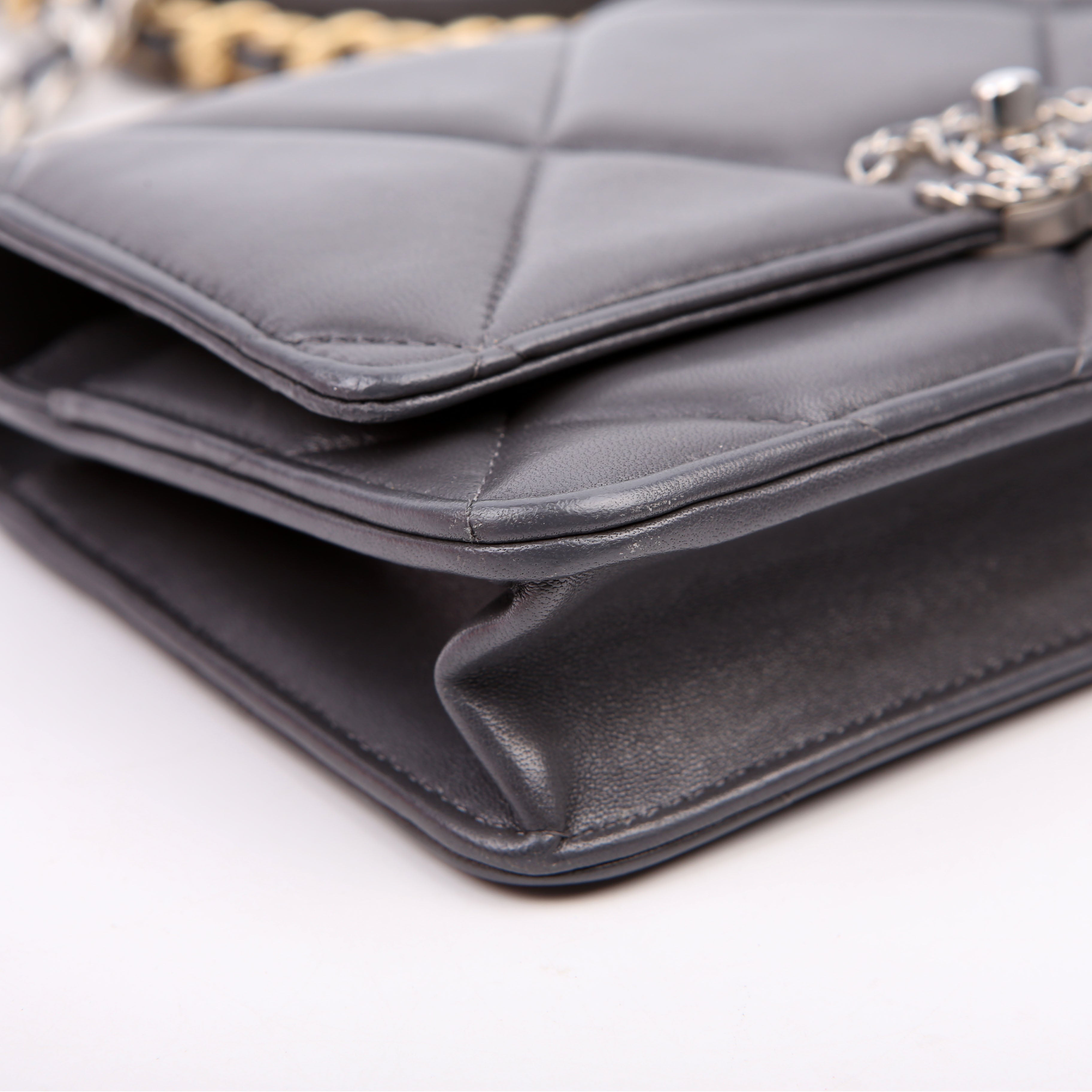 Chanel Chanel 19 WOC Quilted Lambskin Grey