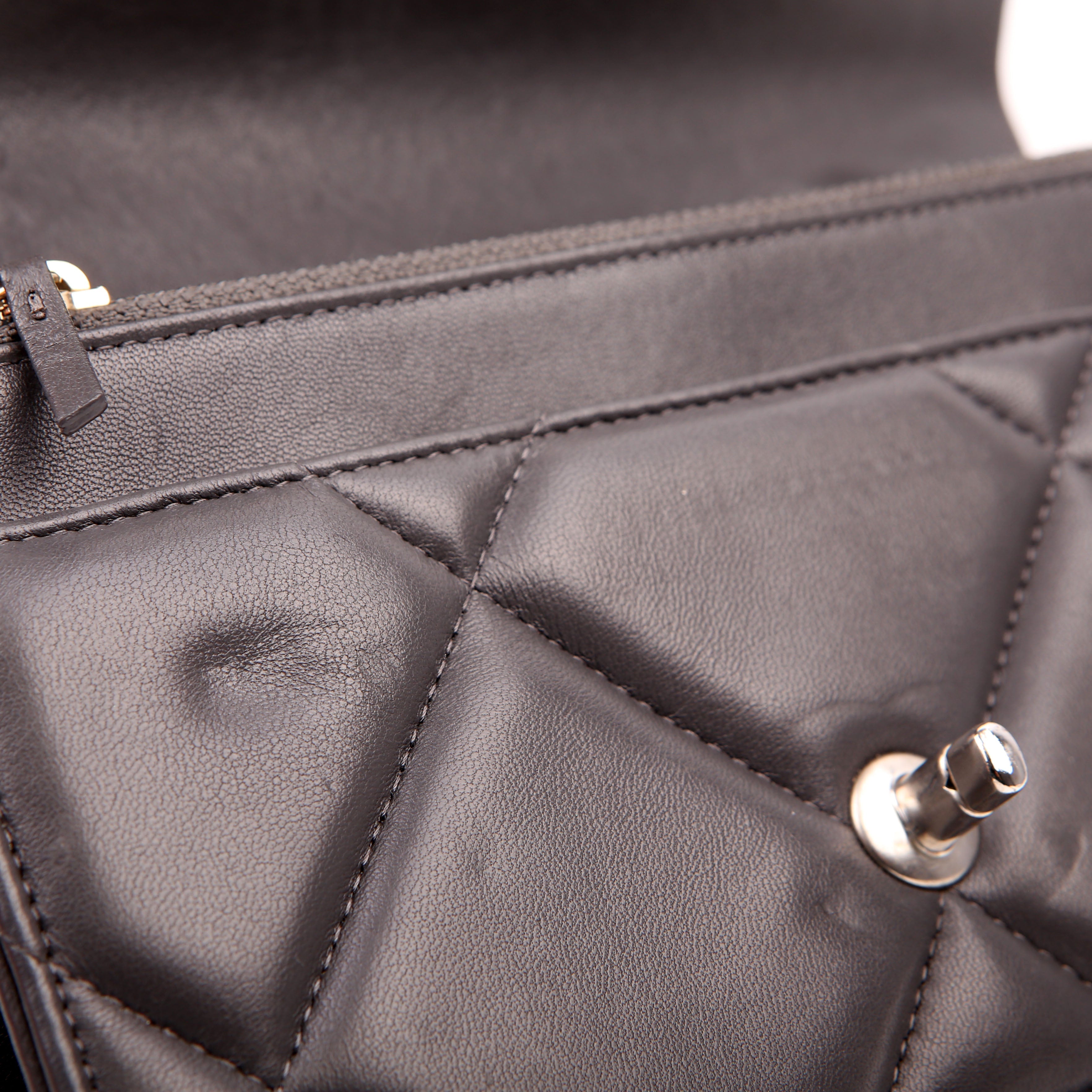 Chanel Chanel 19 WOC Quilted Lambskin Grey