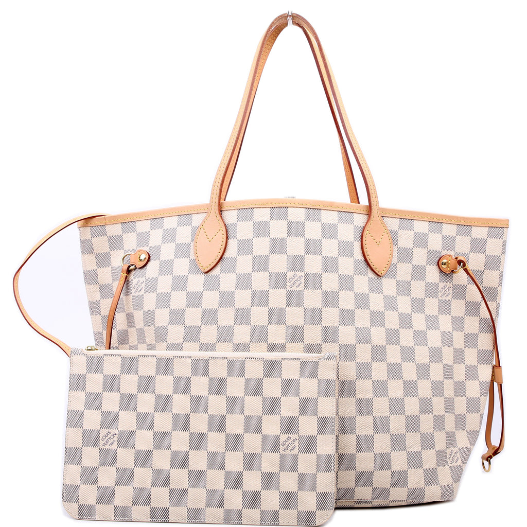 Louis Vuitton Neverfull With Wallet MM Damier Ebene