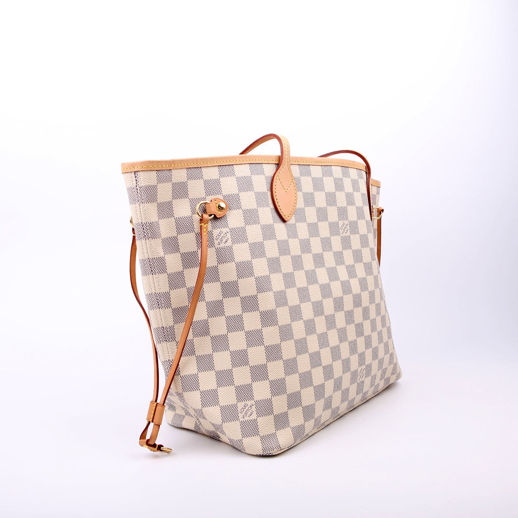 Louis Vuitton Neverfull With Wallet MM Damier Ebene