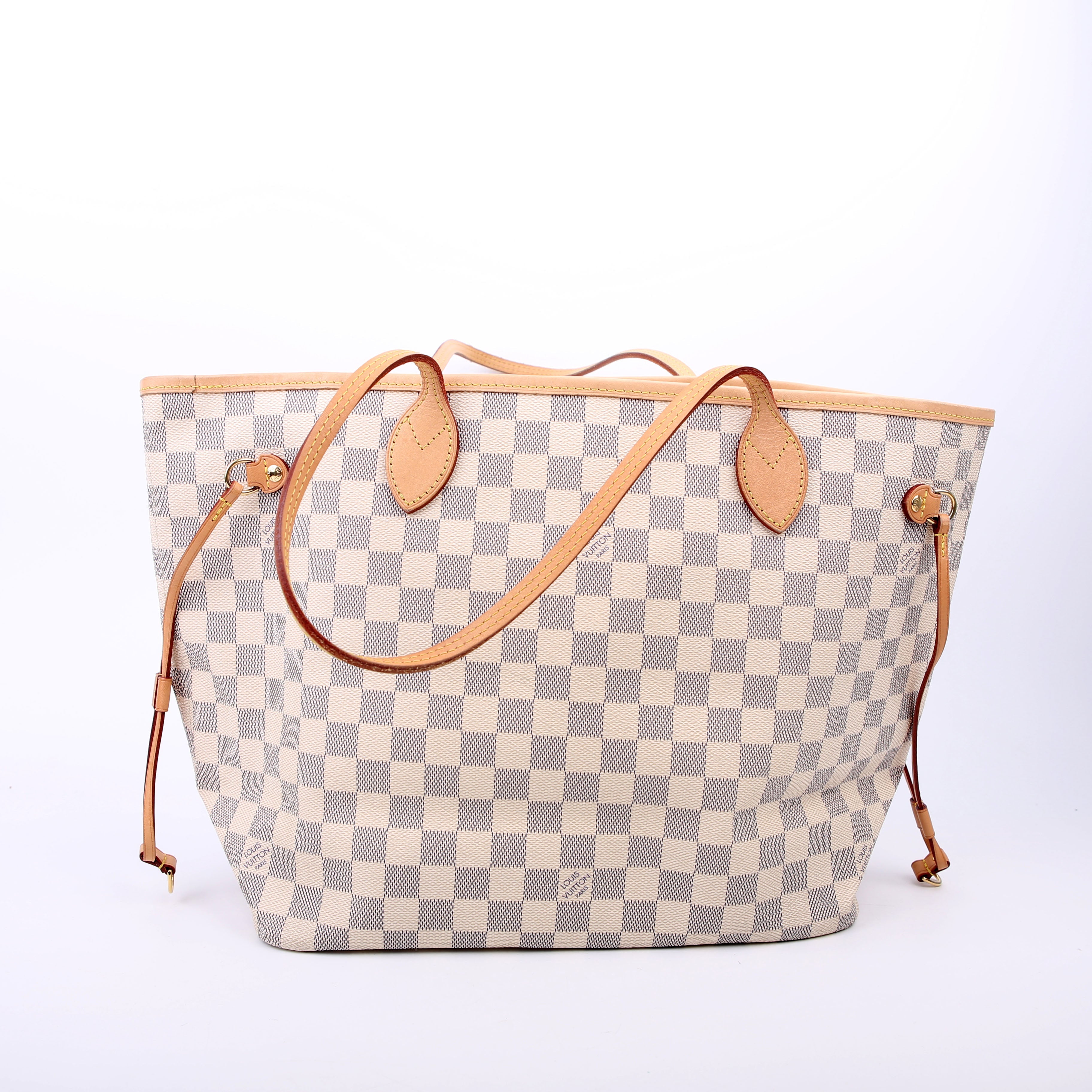 Louis Vuitton Neverfull With Wallet MM Damier Ebene