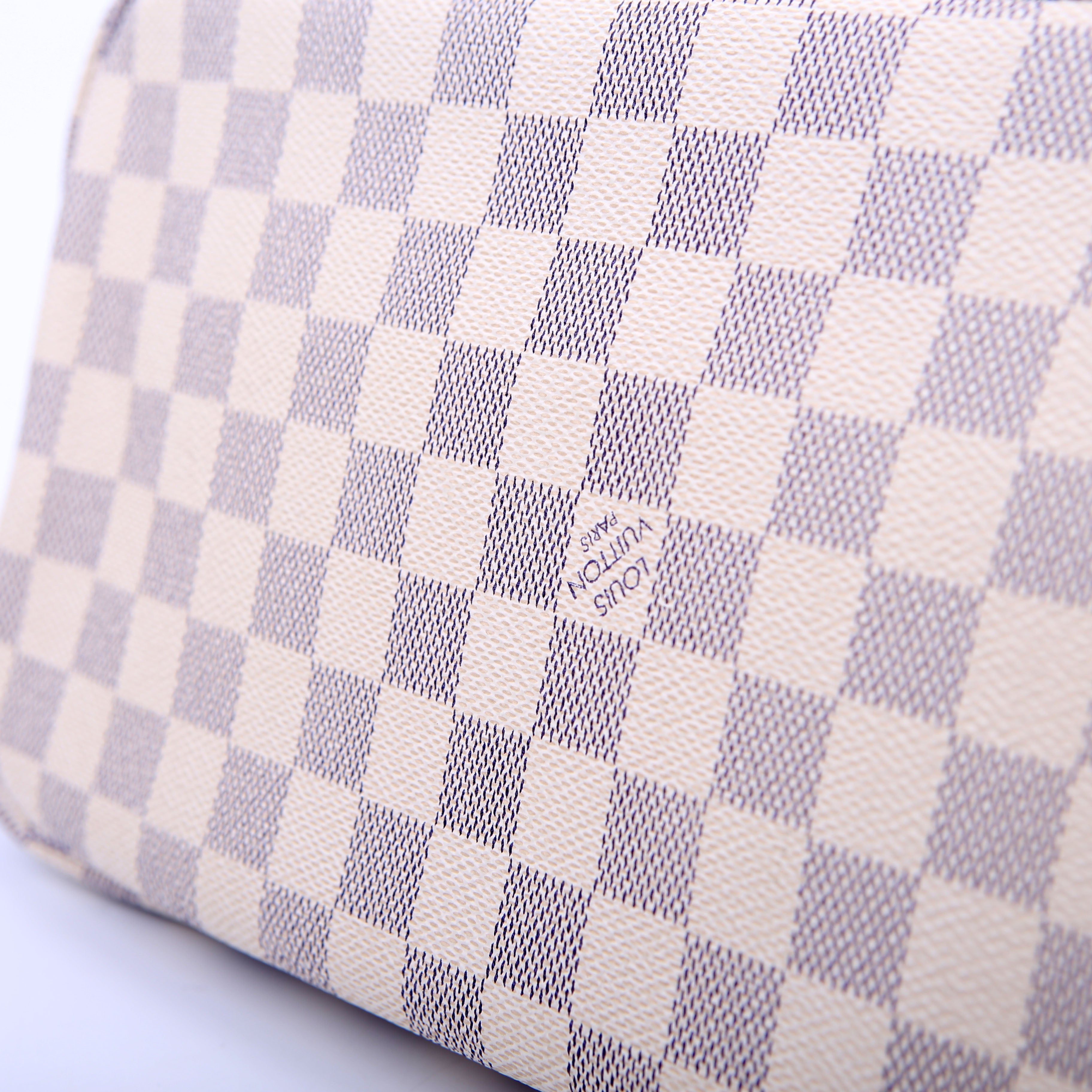 Louis Vuitton Neverfull With Wallet MM Damier Ebene
