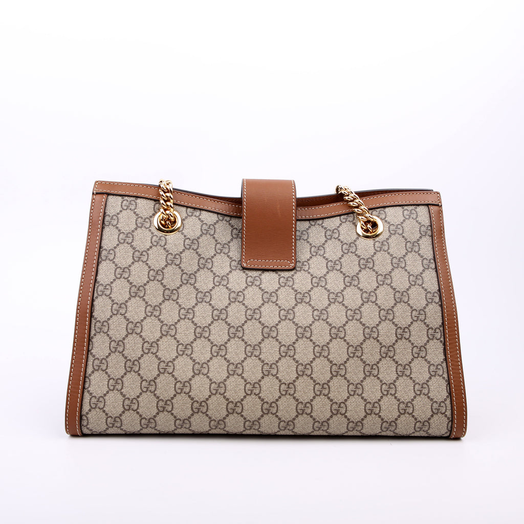 Gucci 479197 Padlock GG Shoulder Medium Brown
