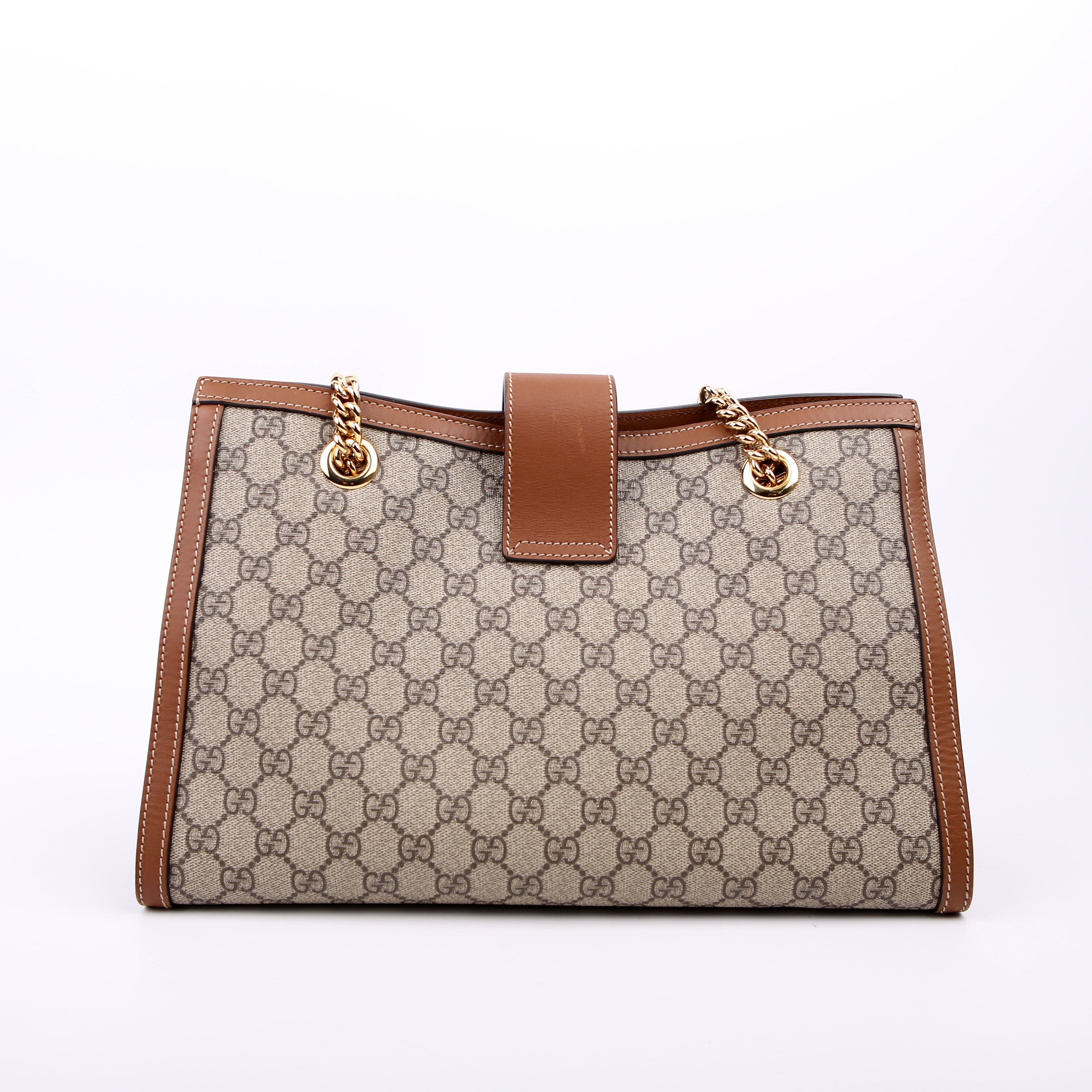 Gucci 479197 Padlock GG Shoulder Medium Brown