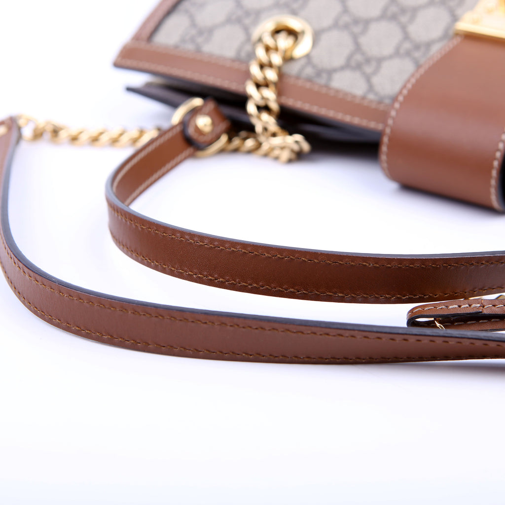 Gucci 479197 Padlock GG Shoulder Medium Brown