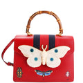 Gucci 488691 Falena Moth Medium Bamboo Top Handle