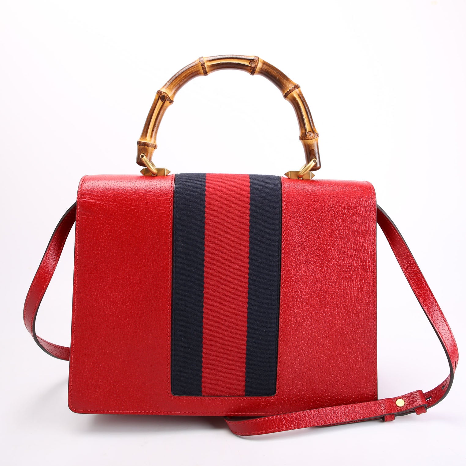 Gucci 488691 Falena Moth Medium Bamboo Top Handle