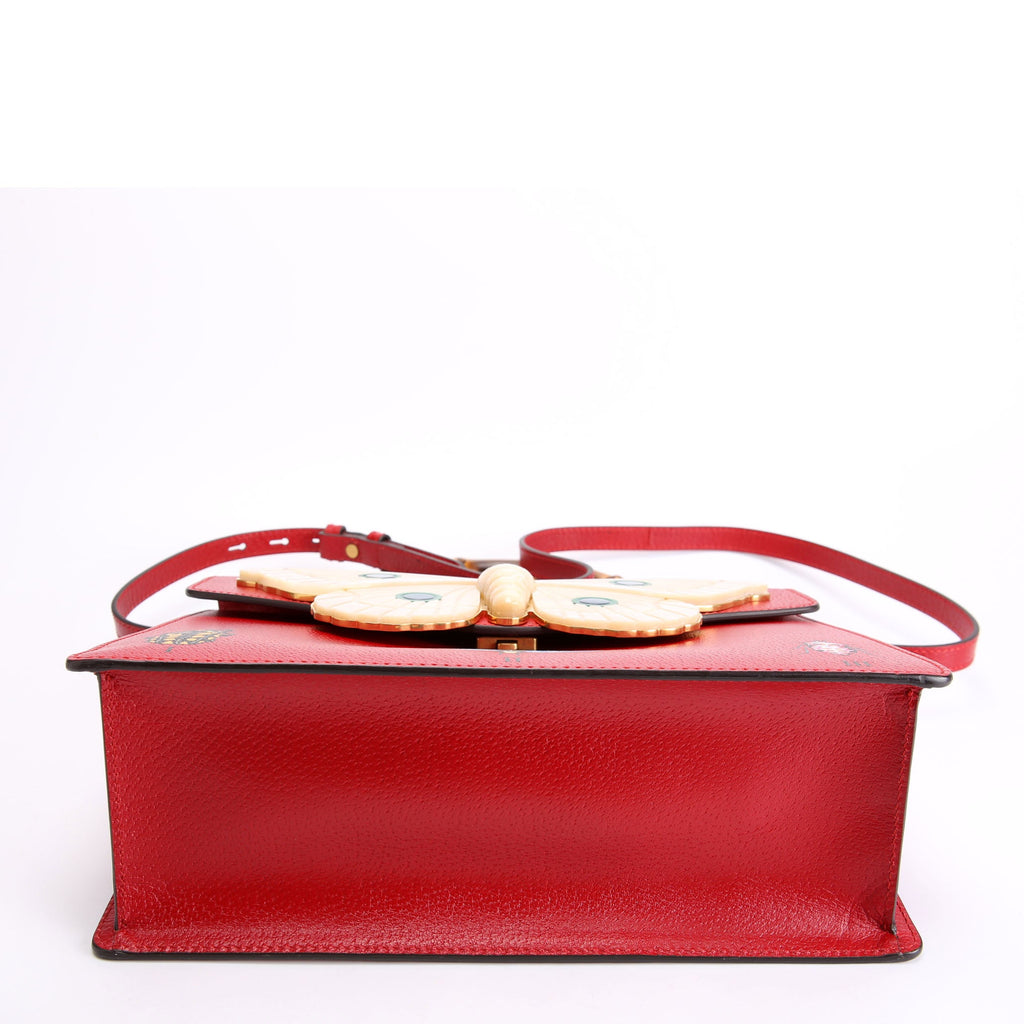 Gucci 488691 Falena Moth Medium Bamboo Top Handle