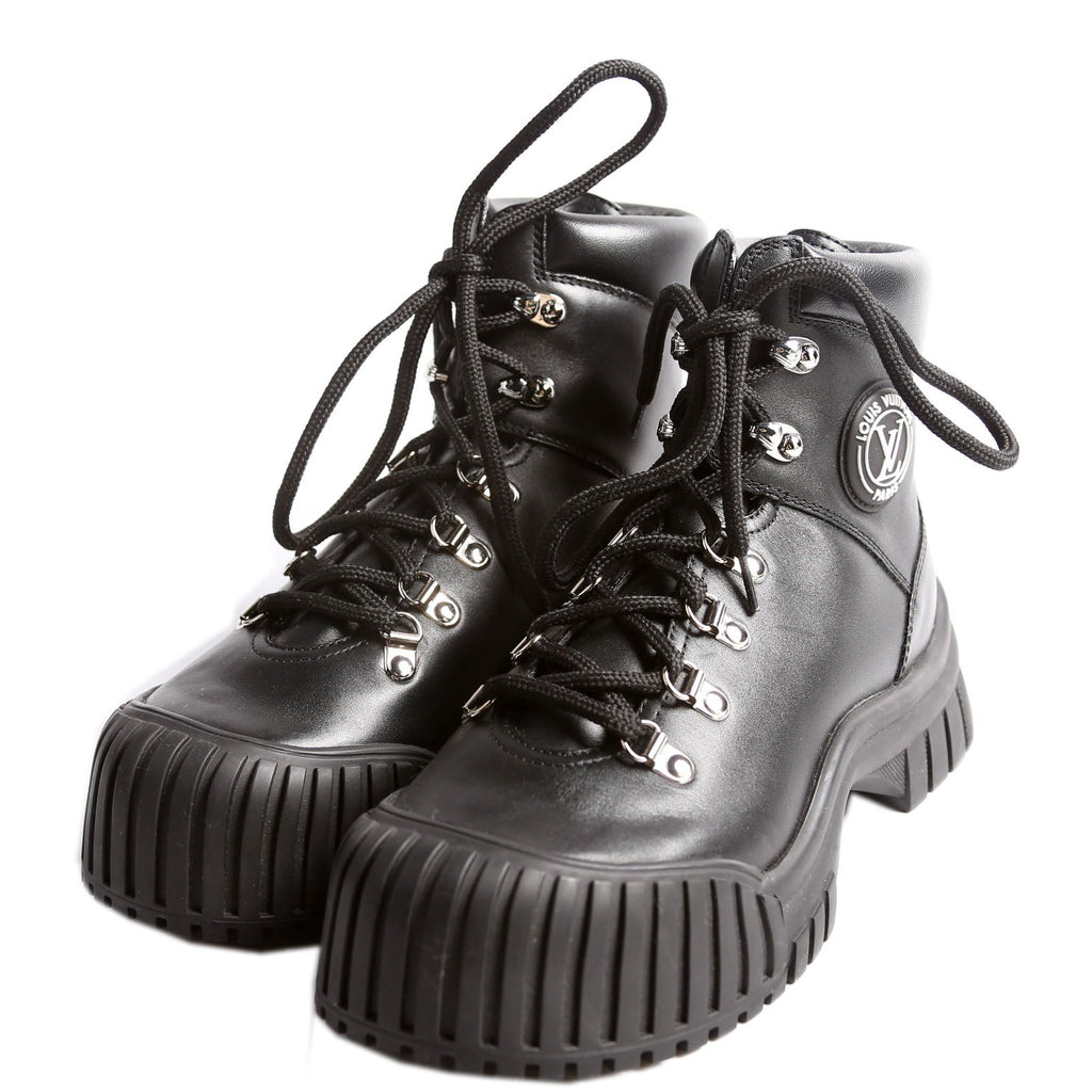 Louis Vuitton Ruby Flat Ranger Size 37.5 Black