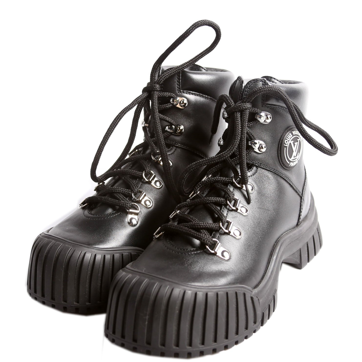 Louis Vuitton Ruby Flat Ranger Size 37.5 Black