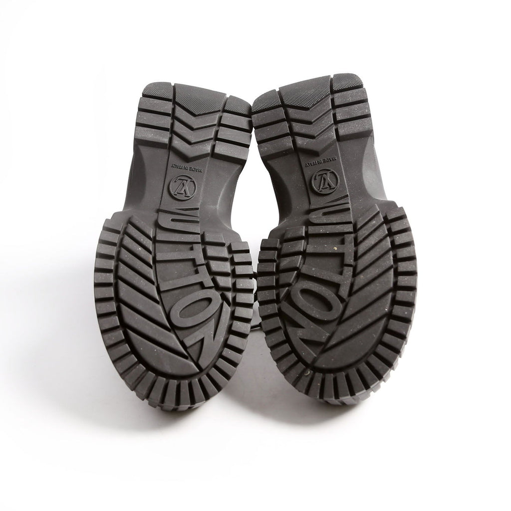 Louis Vuitton Ruby Flat Ranger Size 37.5 Black