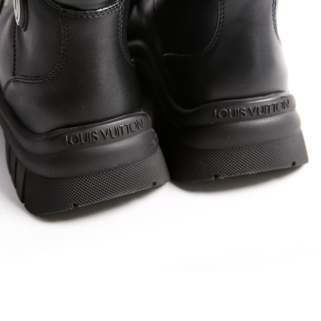 Louis Vuitton Ruby Flat Ranger Size 37.5 Black