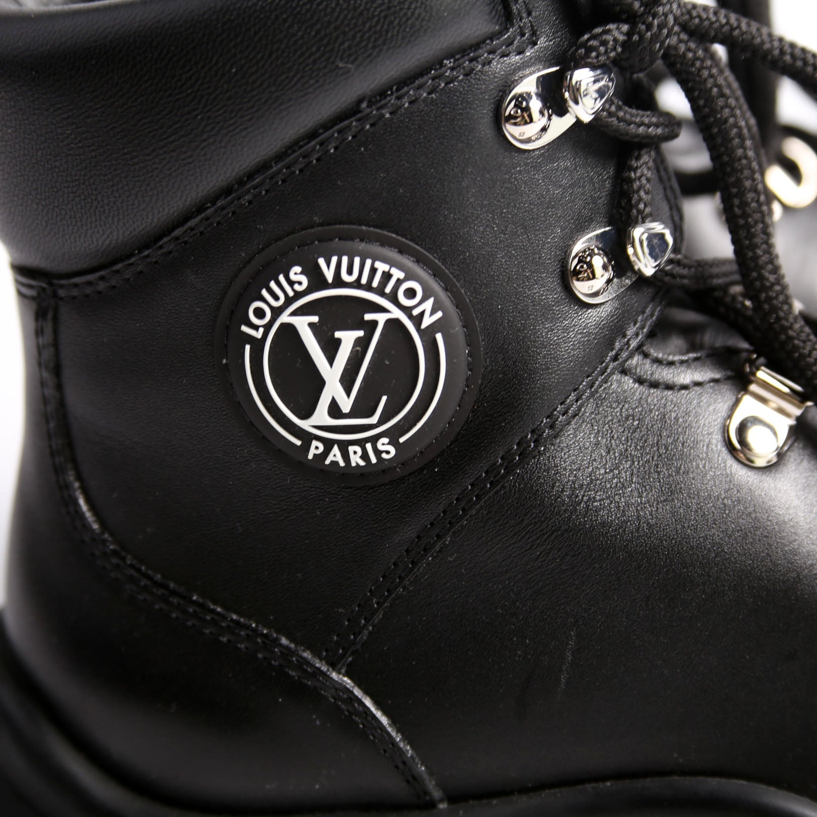 Louis Vuitton Ruby Flat Ranger Size 37.5 Black