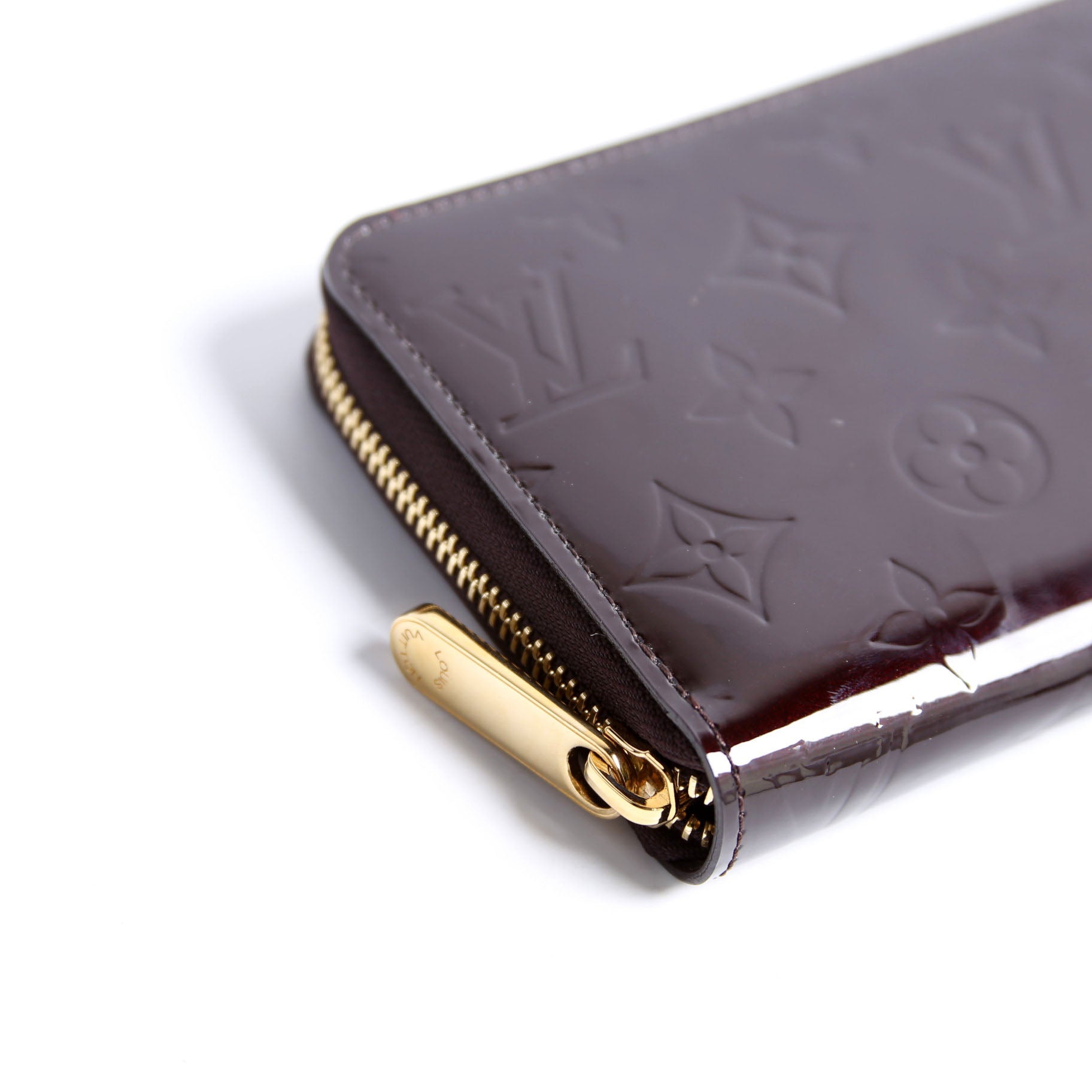Louis Vuitton Zippy Wallet Vernis Burgundy