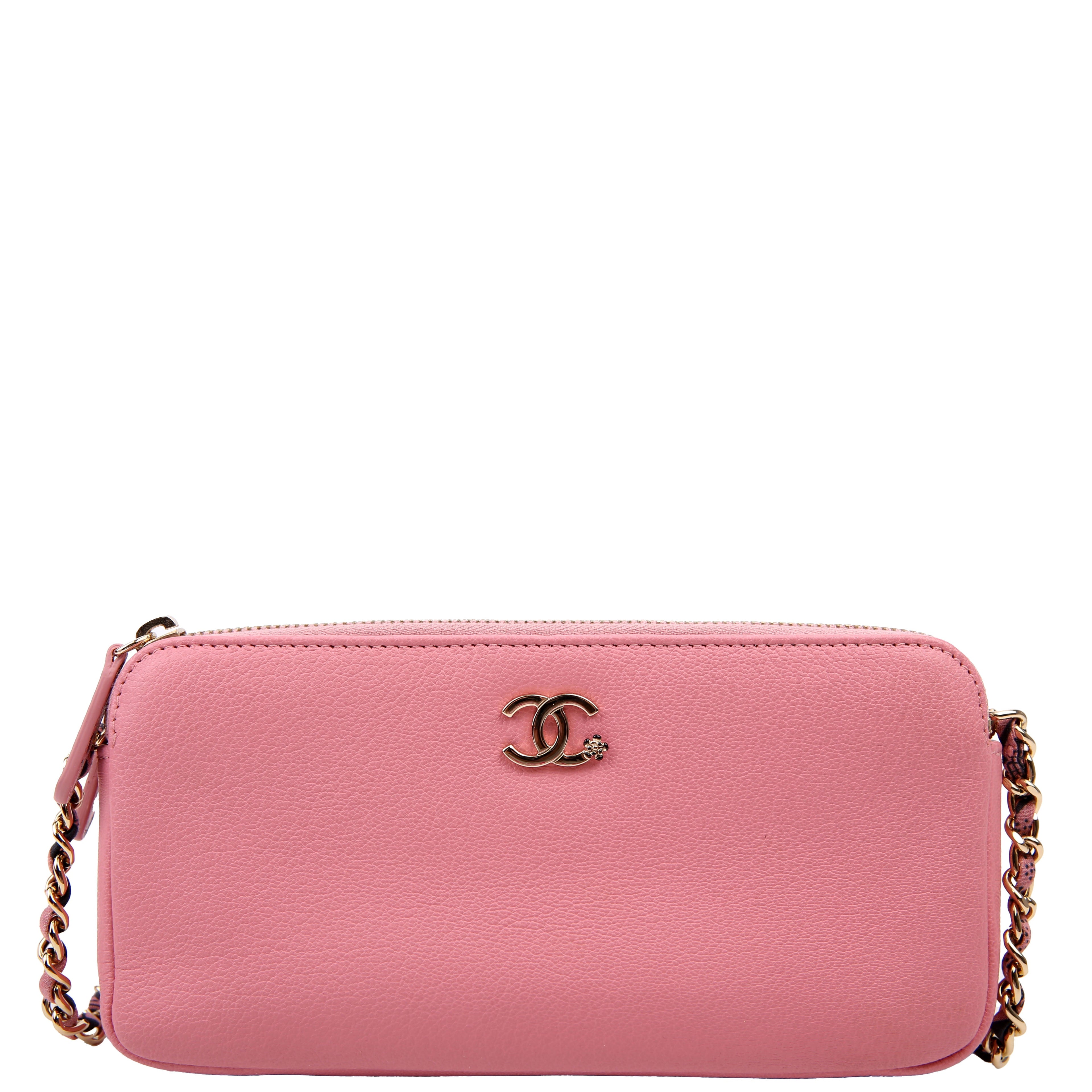 Chanel Double Zip WOC Pink