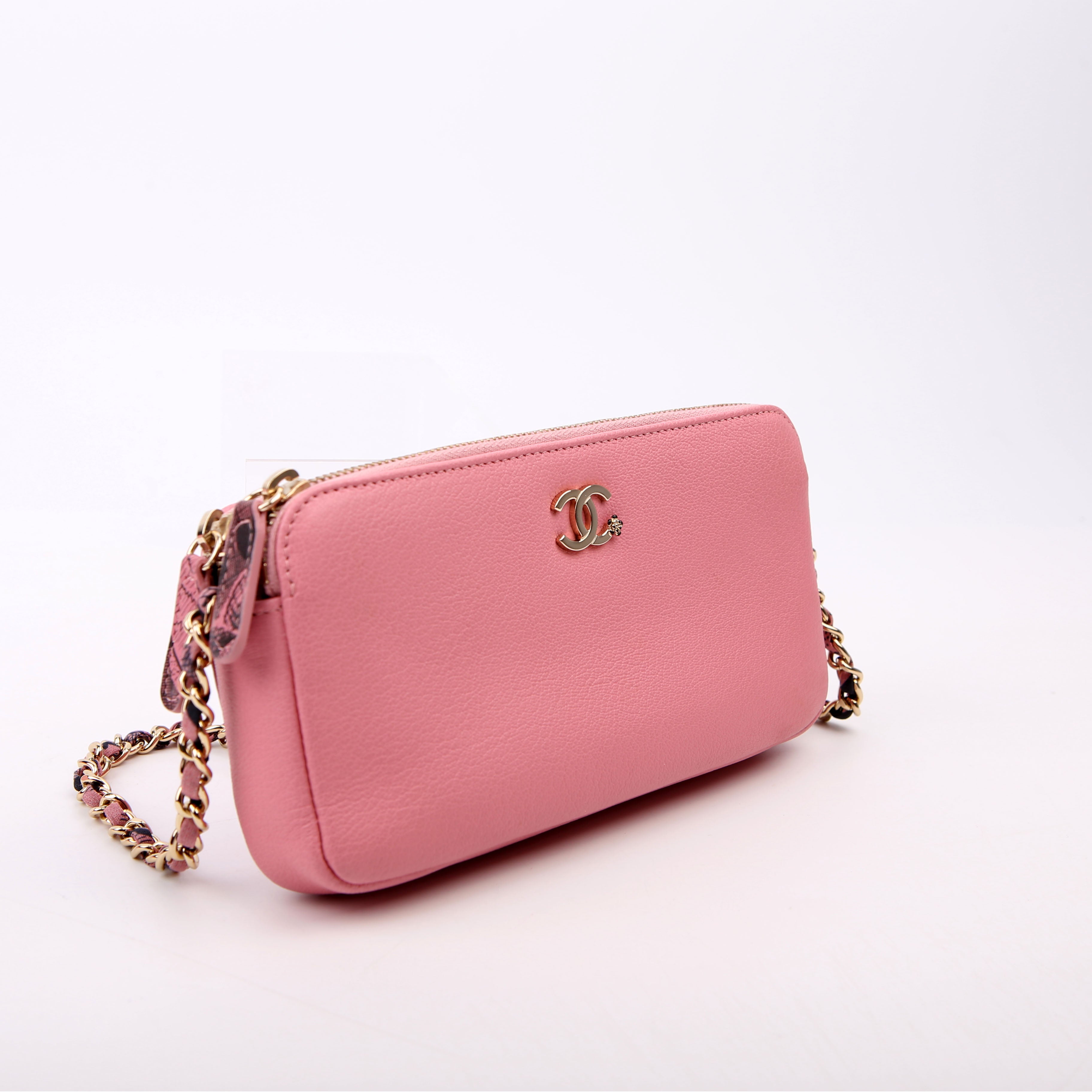 Chanel Double Zip WOC Pink
