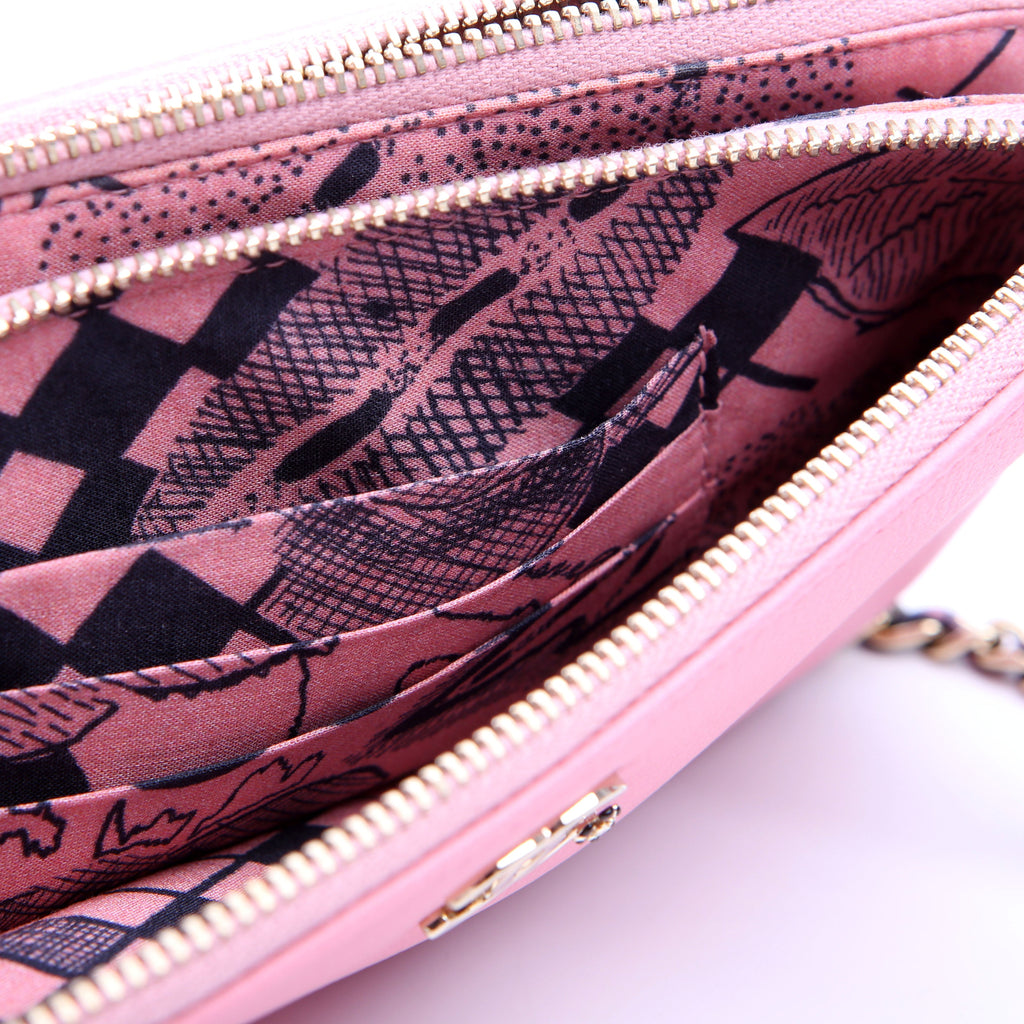 Chanel Double Zip WOC Pink