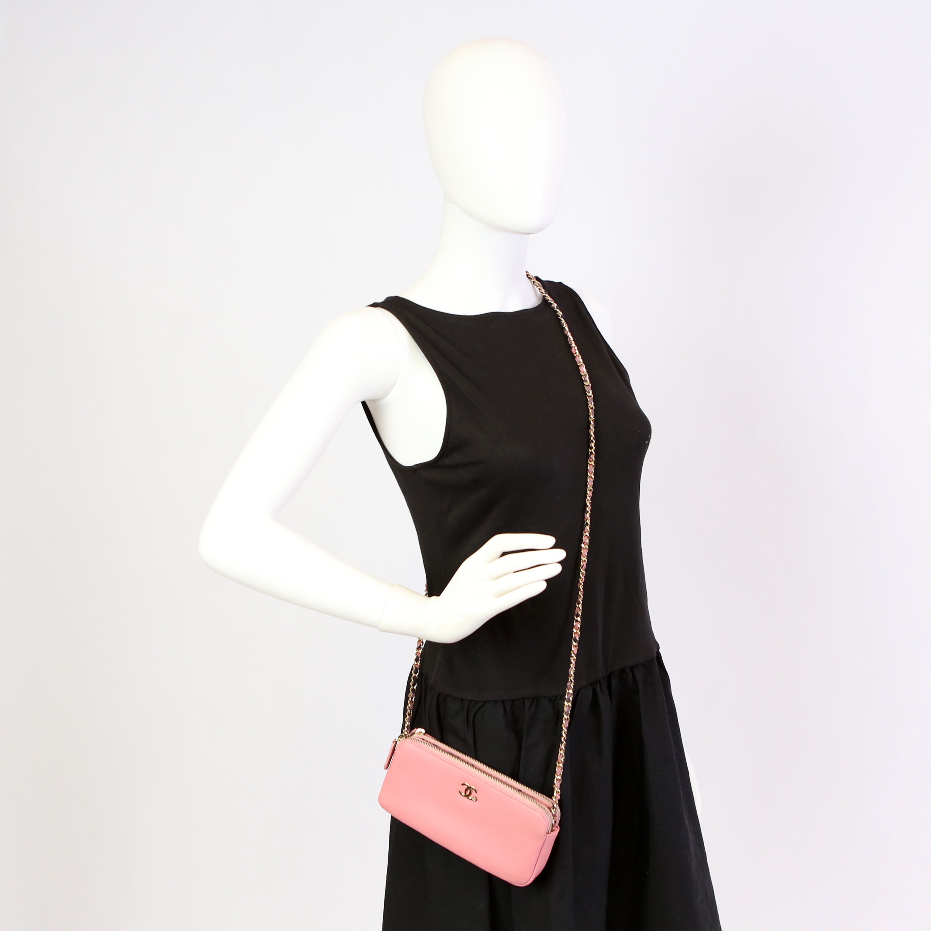 Chanel Double Zip WOC Pink