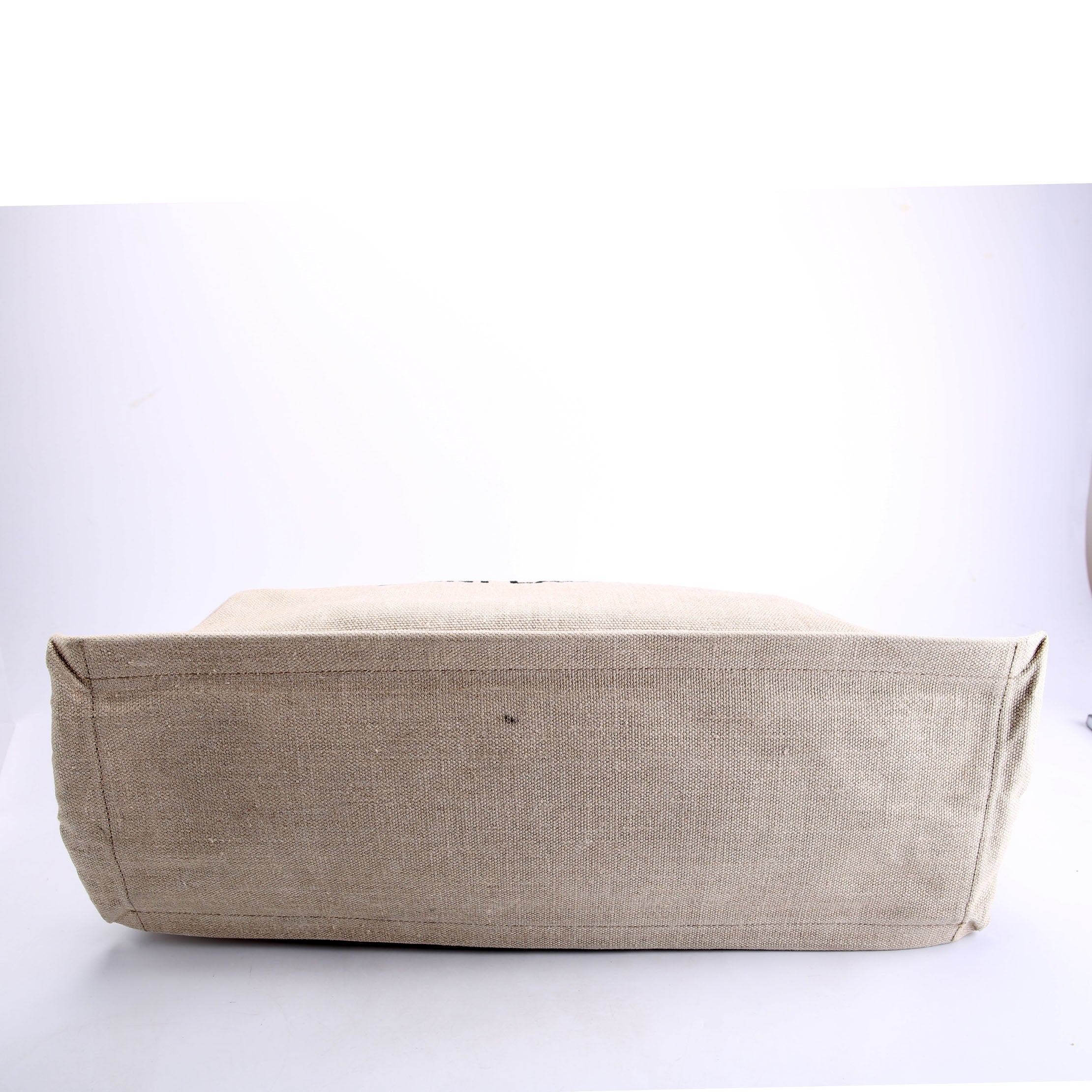 Saint Laurent Rive Gauche Canvas Tote Bag 499290 Beige/Brown