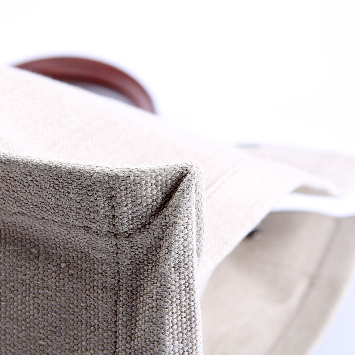 Saint Laurent Rive Gauche Canvas Tote Bag 499290 Beige/Brown