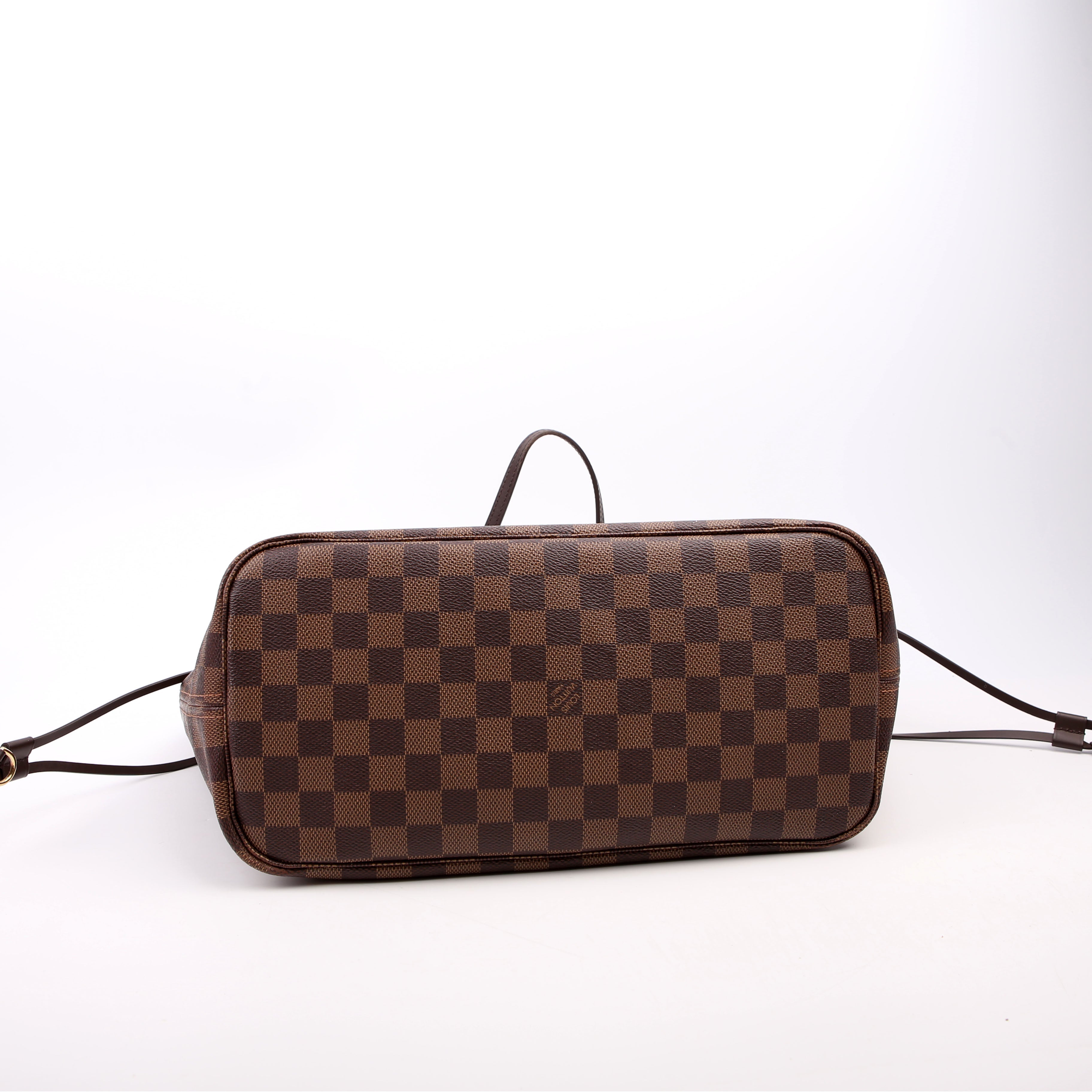 Louis Vuitton Neverfull With Wallet MM Damier Ebene Pink