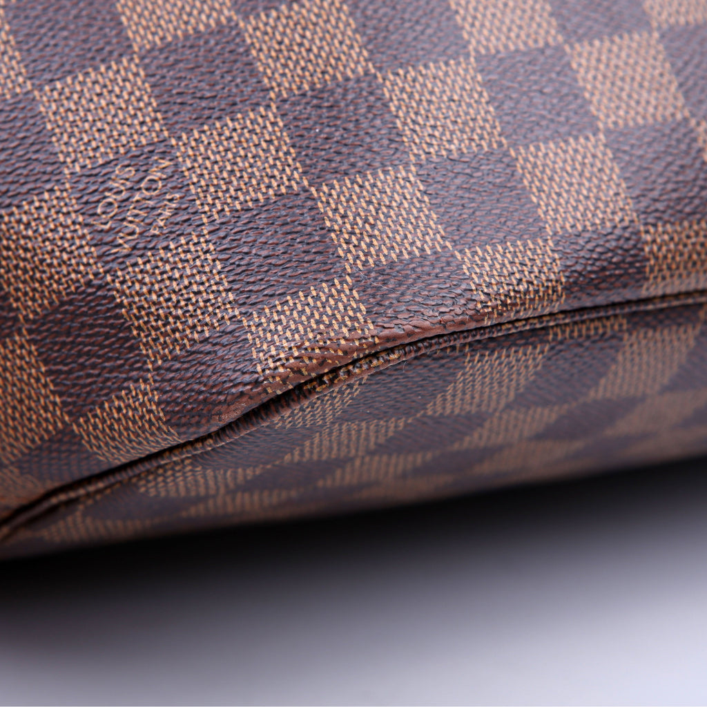 Louis Vuitton Neverfull With Wallet MM Damier Ebene Pink