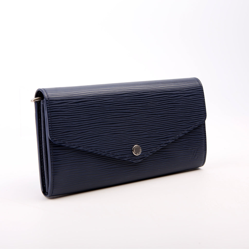 Louis Vuitton Sarah Wallet Epi Newer Navy