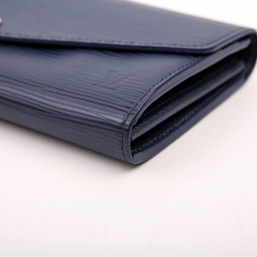 Louis Vuitton Sarah Wallet Epi Newer Navy