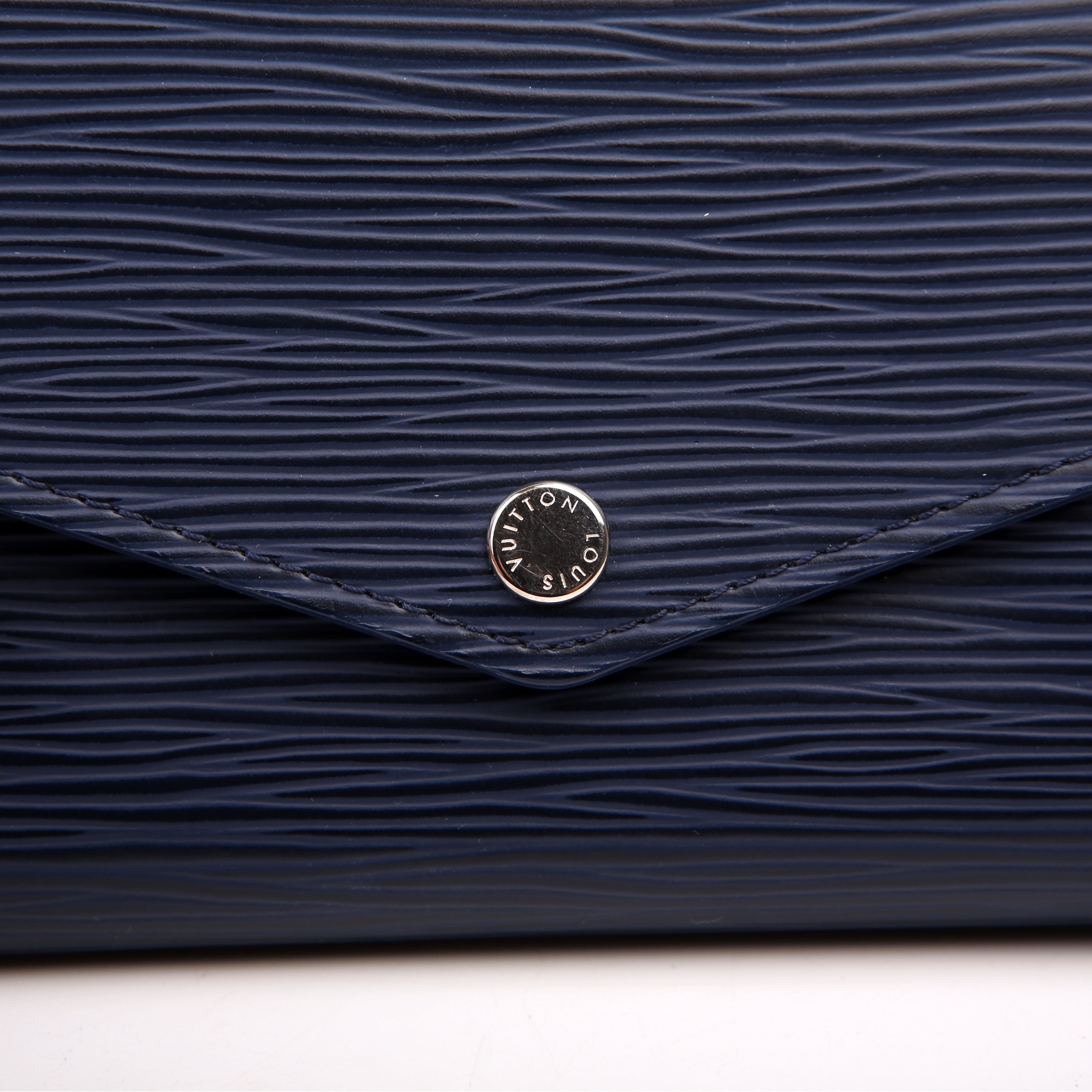 Louis Vuitton Sarah Wallet Epi Newer Navy