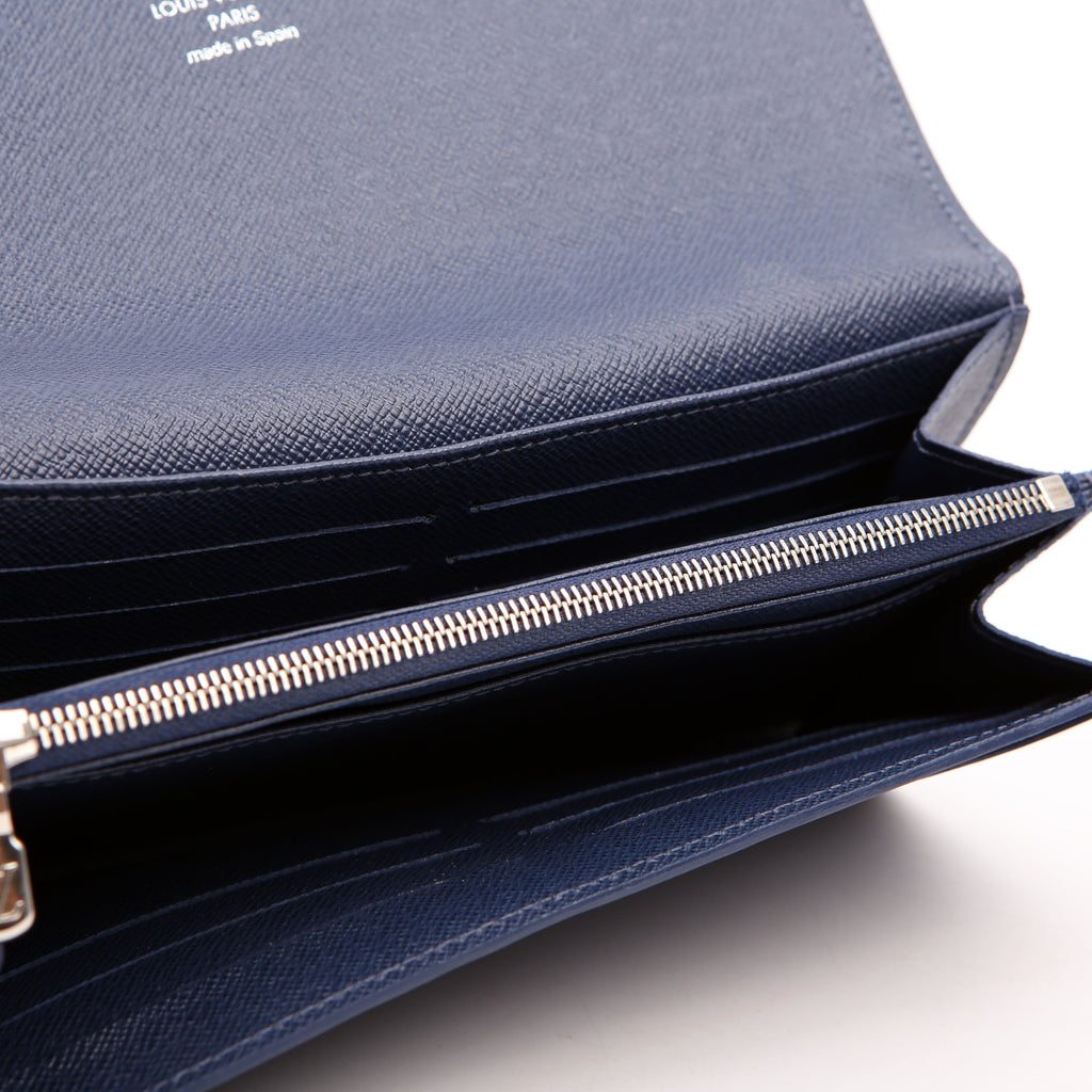 Louis Vuitton Sarah Wallet Epi Newer Navy