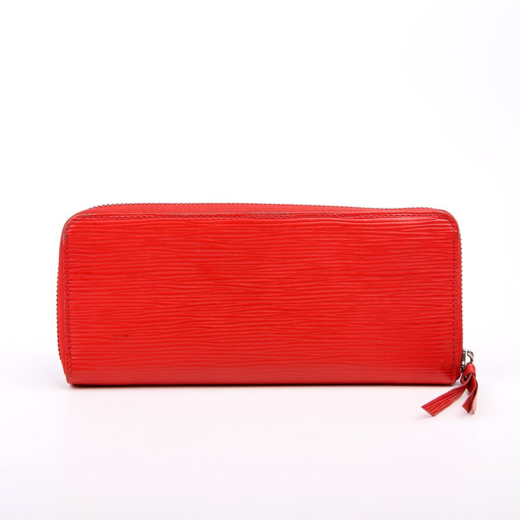 Louis Vuitton Clemence Wallet Epi Red
