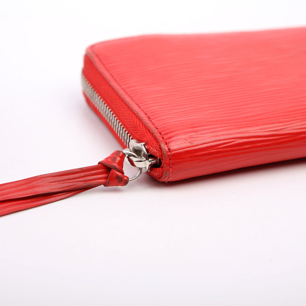Louis Vuitton Clemence Wallet Epi Red
