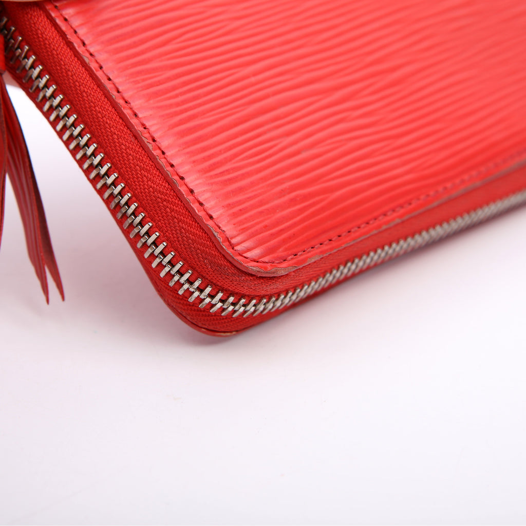 Louis Vuitton Clemence Wallet Epi Red