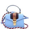 Gucci 470270 Sylvie Mini Bag Blue