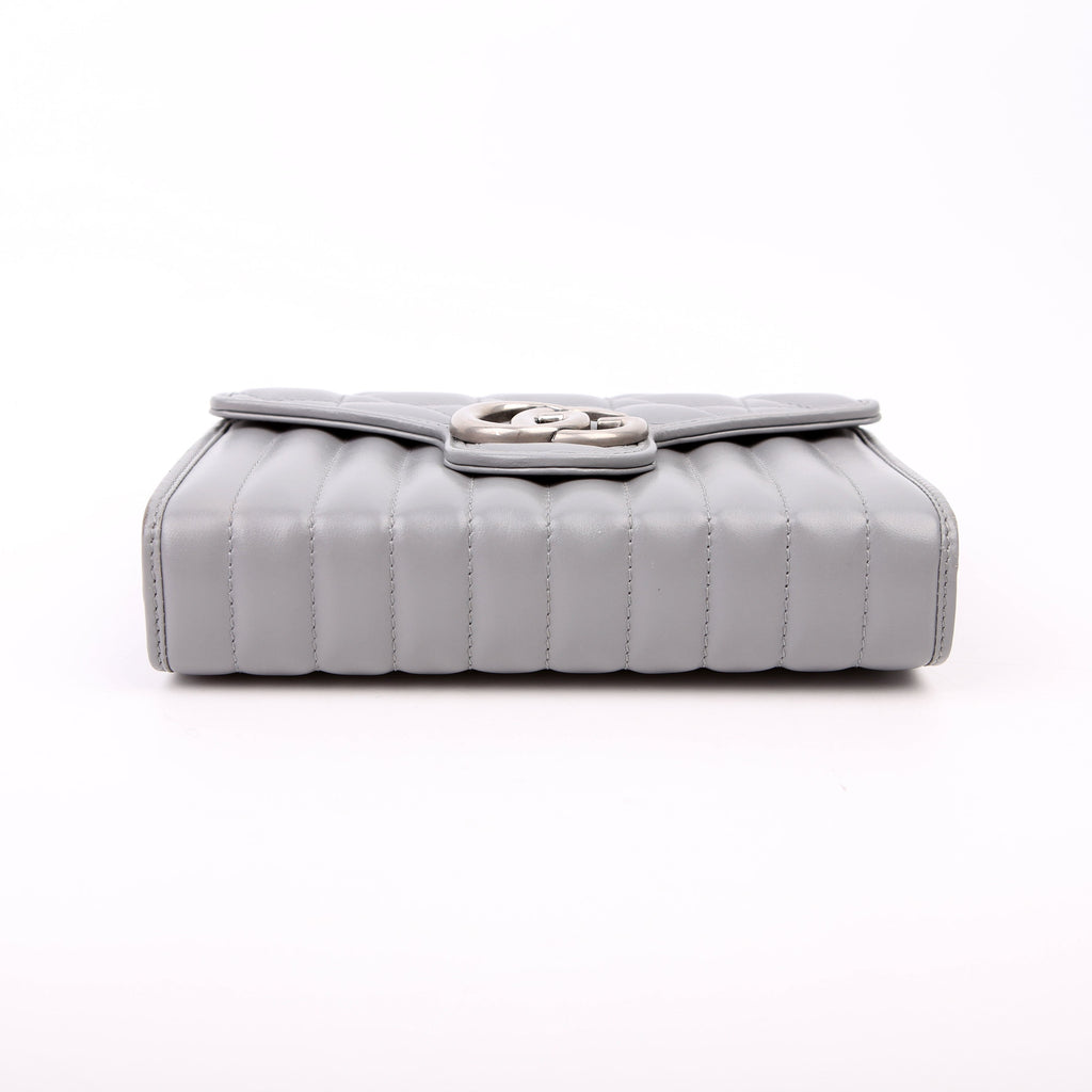 Gucci 474575 Marmont Aria Chain Wallet Grey