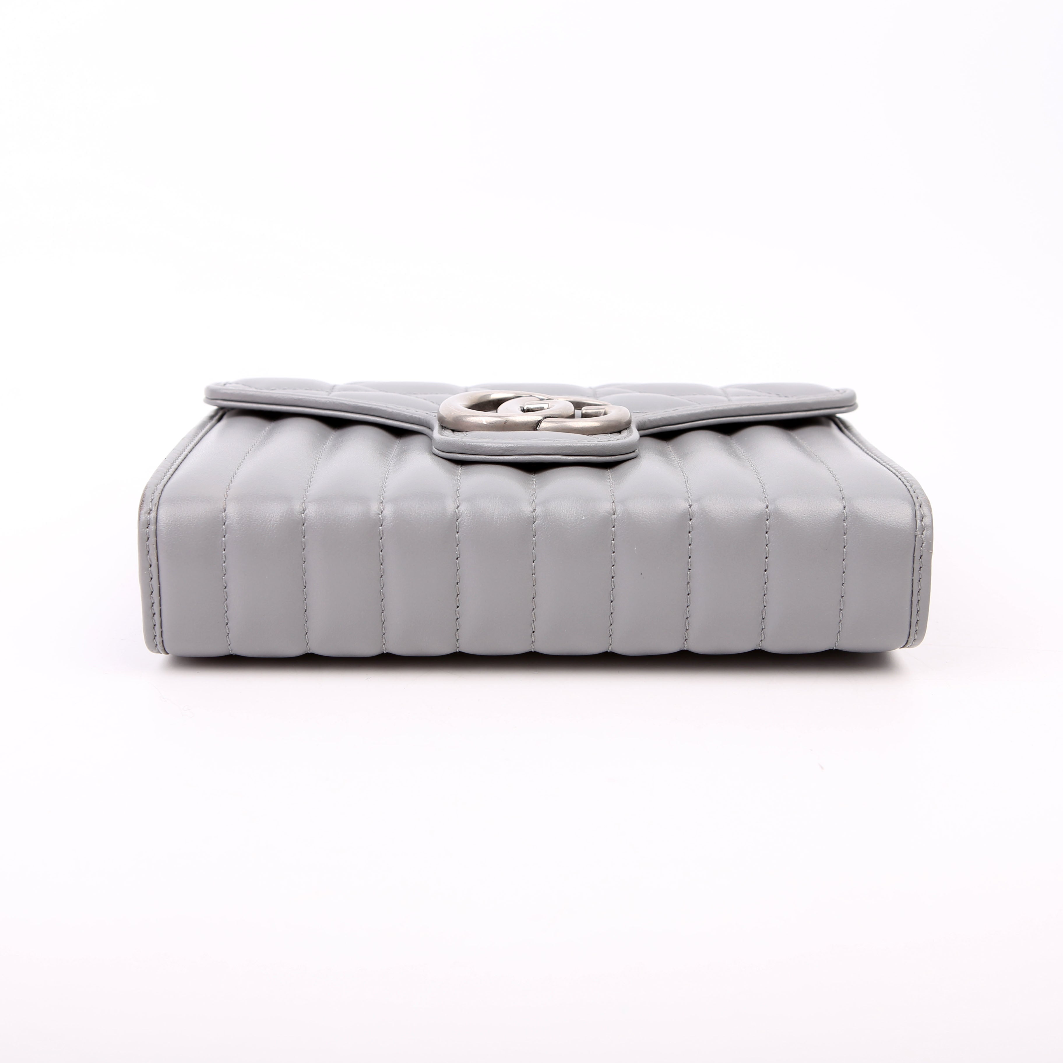 Gucci 474575 Marmont Aria Chain Wallet Grey