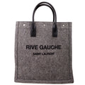 Saint Laurent Rive Gauche Vertical Felt Tote Bag Grey