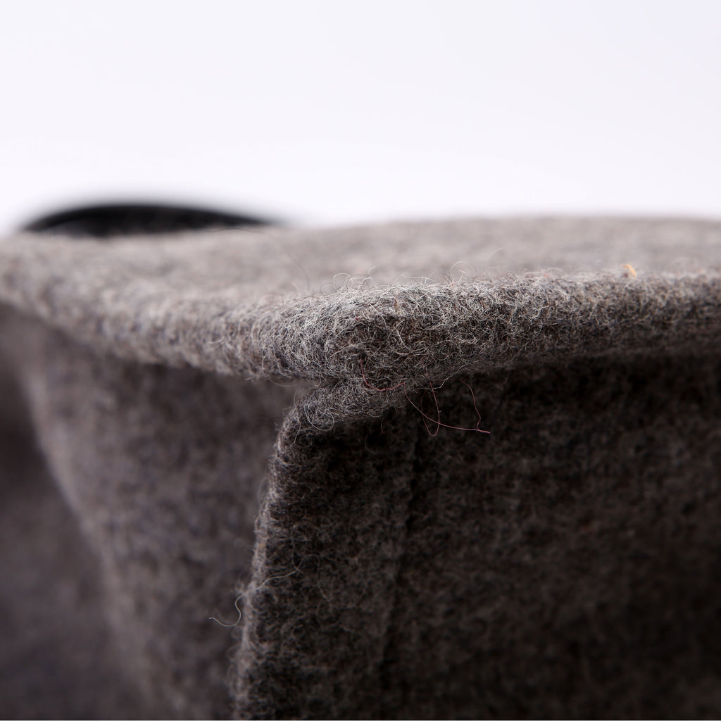Saint Laurent Rive Gauche Vertical Felt Tote Bag Grey