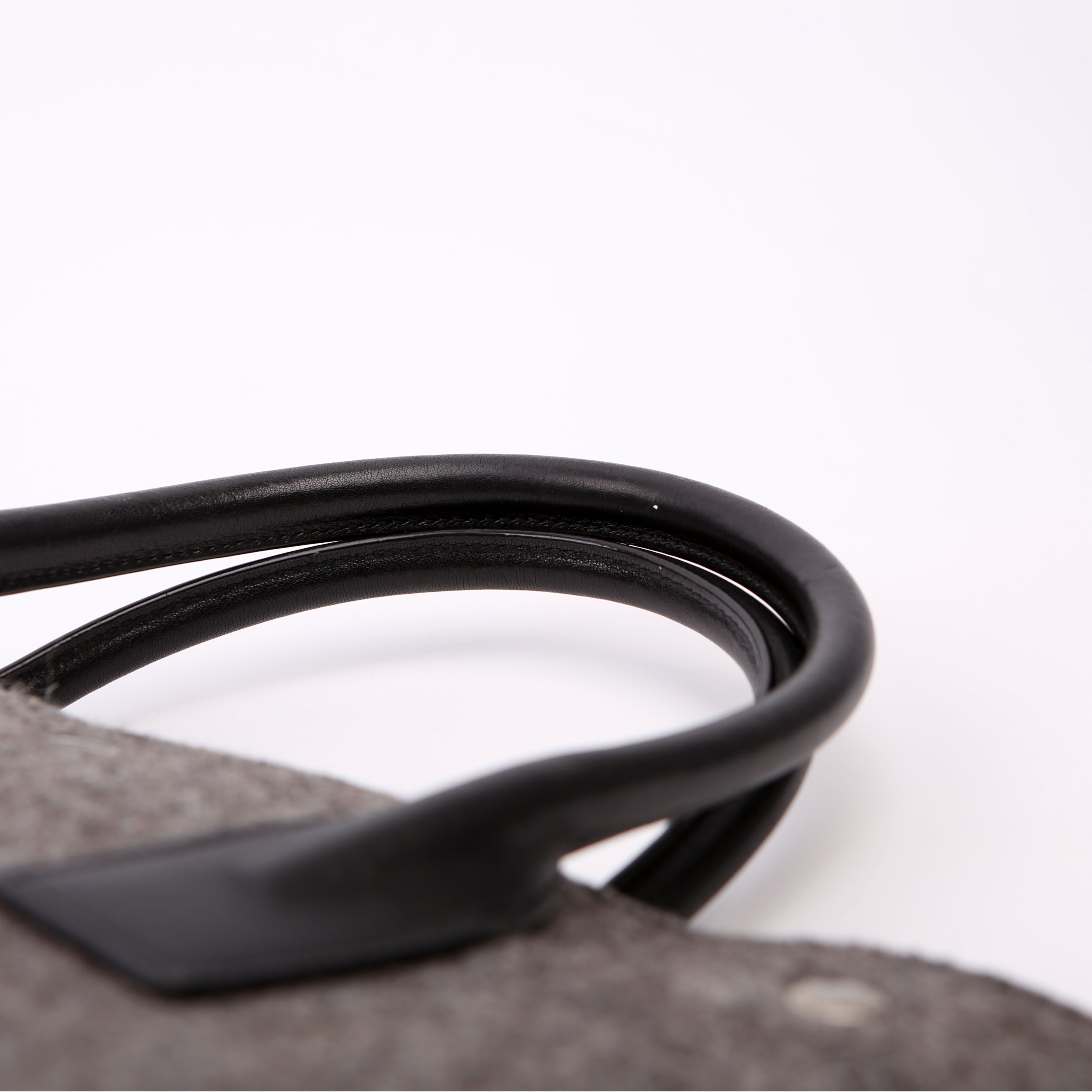 Saint Laurent Rive Gauche Vertical Felt Tote Bag Grey